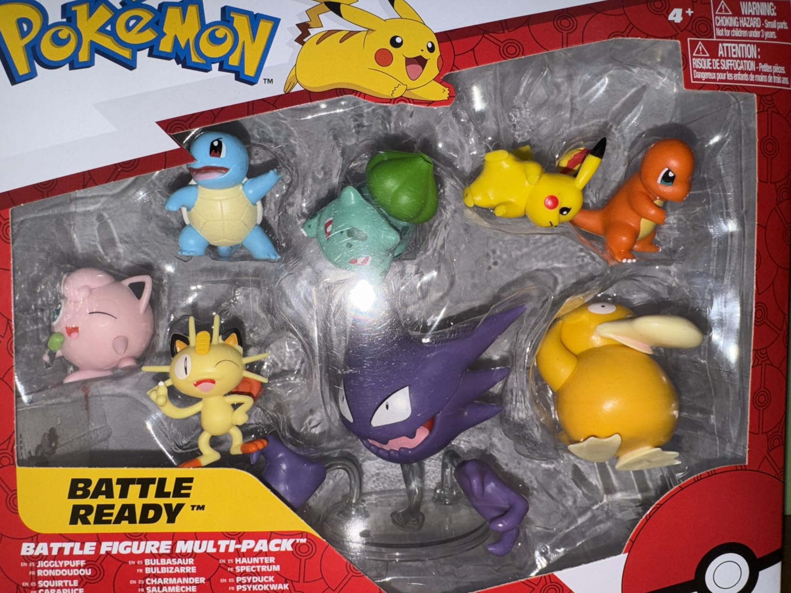 Pokemon Battle Figure 8 Pack - Six 2-Inch and Two 3-Inch Battle Ready Figures including Pikachu customer photo 2