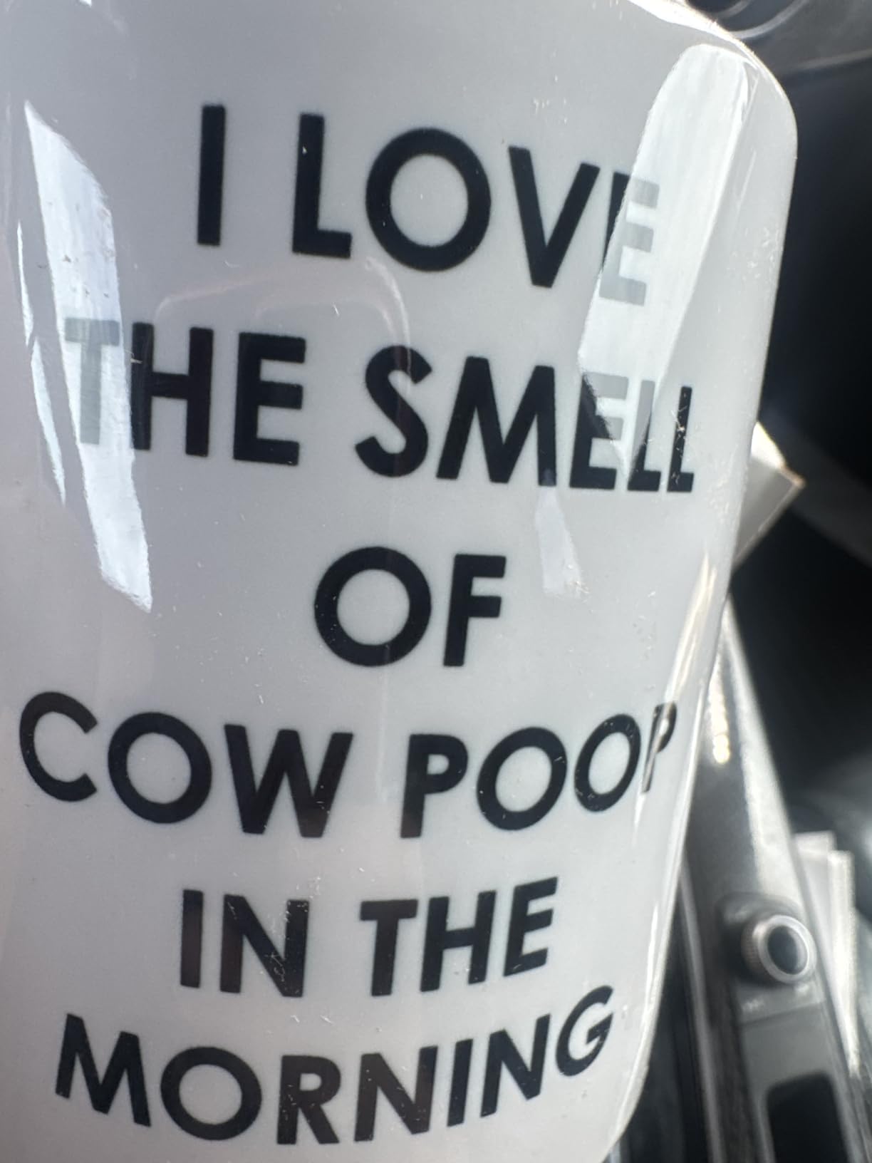 Rogue River Tactical Funny Farmer Coffee Mug Novelty Cup Gift Idea I Love the Smell of Cow Poop In the Morning Farm Farmer customer photo 1