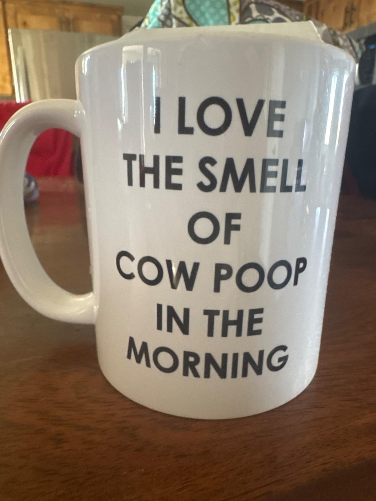 Rogue River Tactical Funny Farmer Coffee Mug Novelty Cup Gift Idea I Love the Smell of Cow Poop In the Morning Farm Farmer customer photo 2
