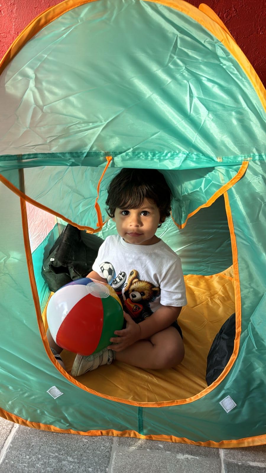 FUN LITTLE TOYS Pop Up Play Tent with Camping Gear and Tools Set, Outdoor Toys for Kids customer photo 2