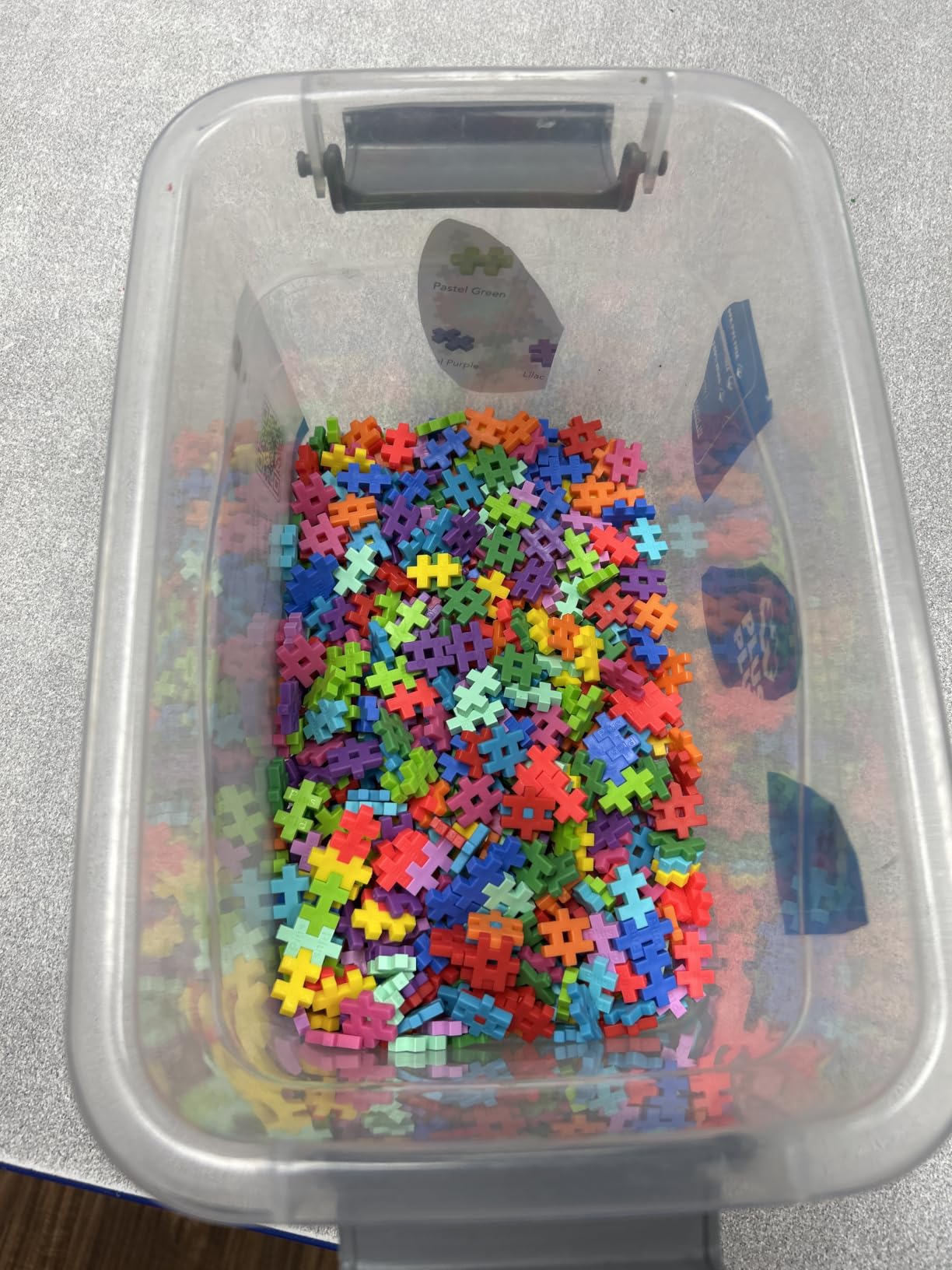 PLUS PLUS 240 Piece Basic Mix - Mini Waffle Blocks, Classroom Must Haves customer photo 2