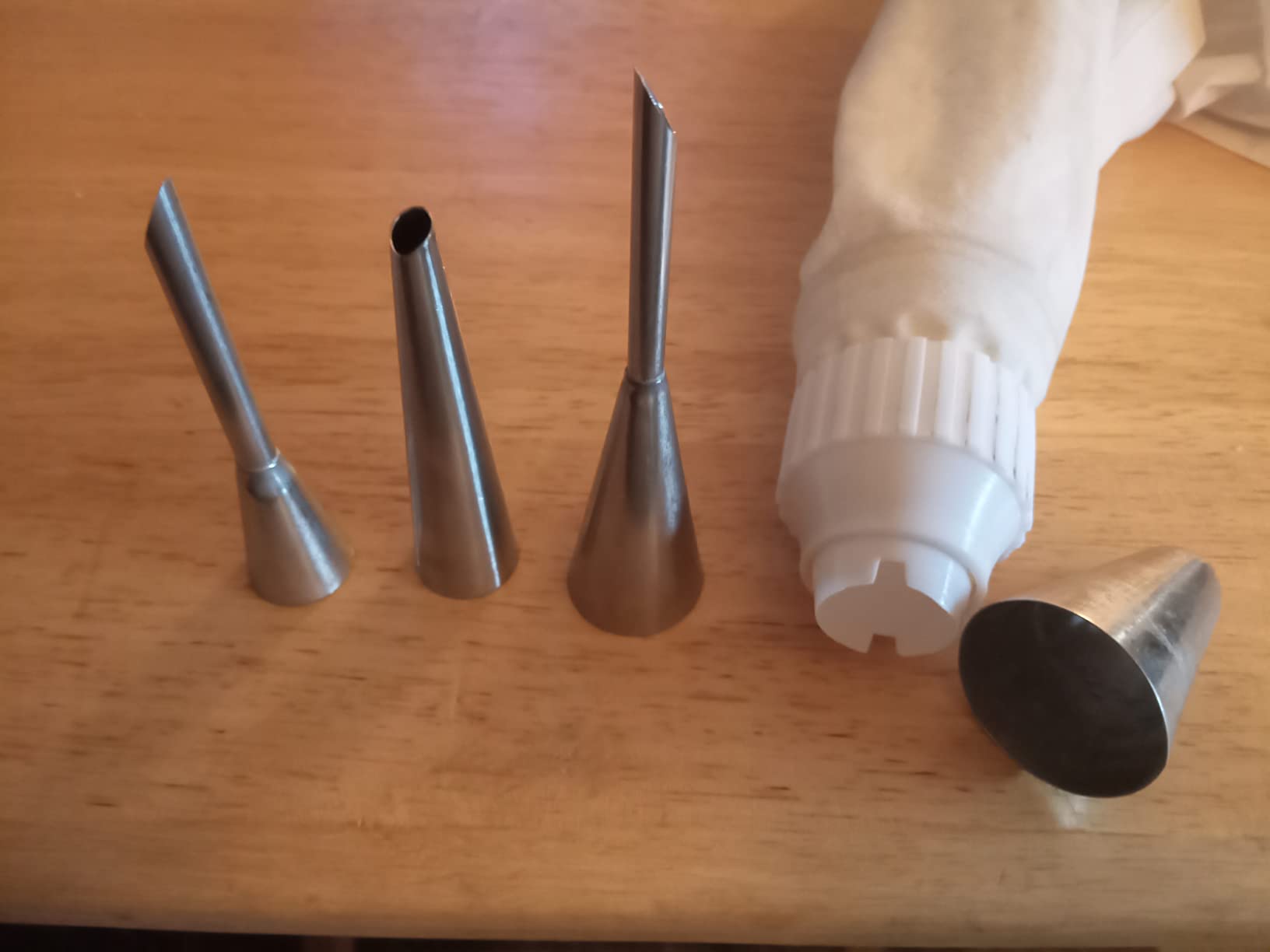 Filling Piping Tip Set, 3 Donut, Eclair & Cream Puff Nozzles customer photo 2