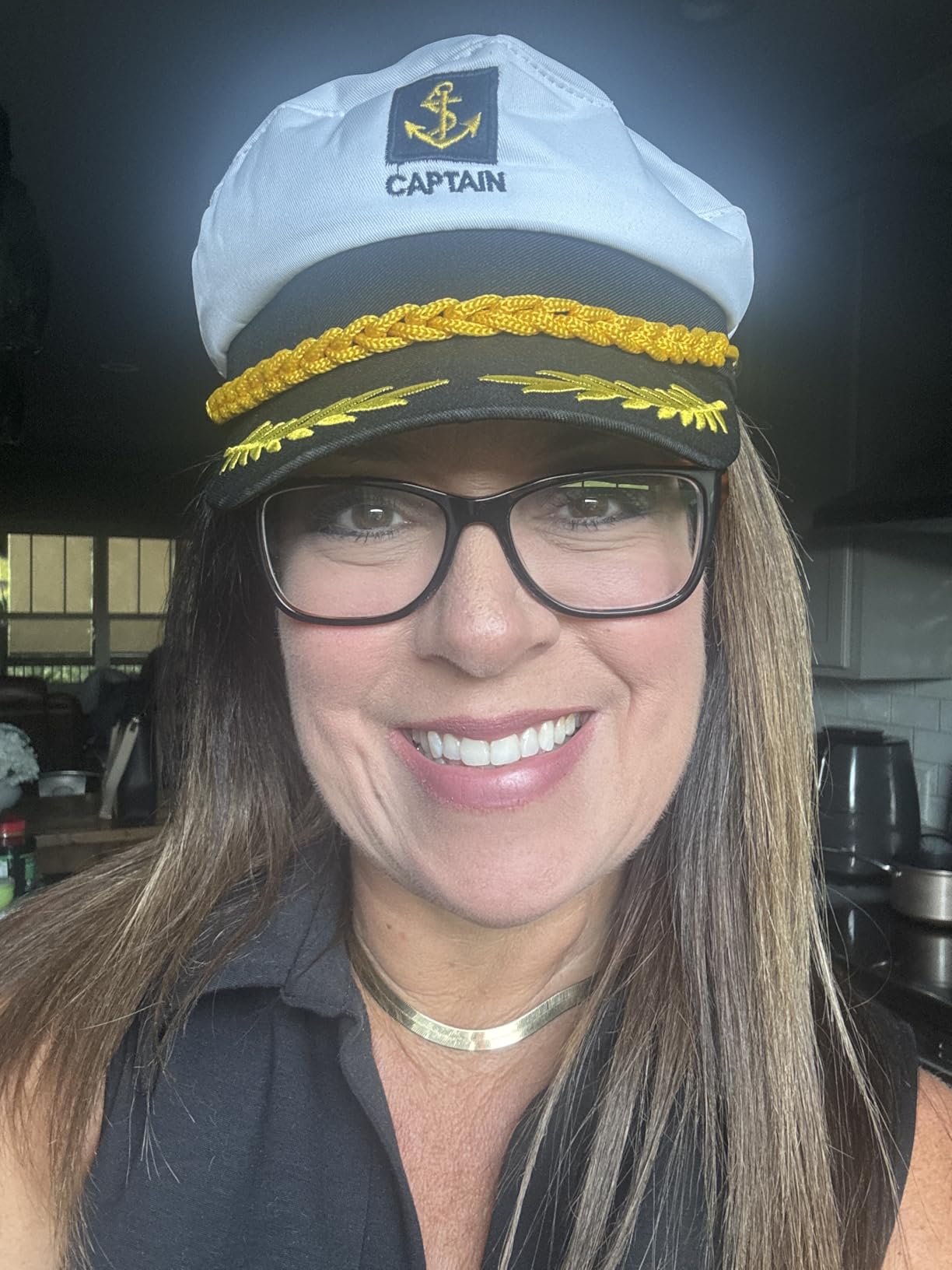 Adult Yacht Captain Hat White Sailor Hat for Women Men Yacht Boat Sailor Captain Cap Marine Admiral Halloween Costume Party Cosplay Accessory customer photo 1
