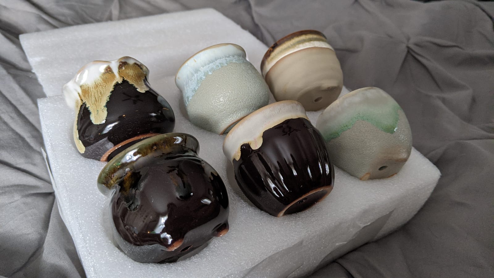 T4U Owl Succulent Pots, Mini Ceramic Gift Pots with Drainage, Retro 6 Pack customer photo 1