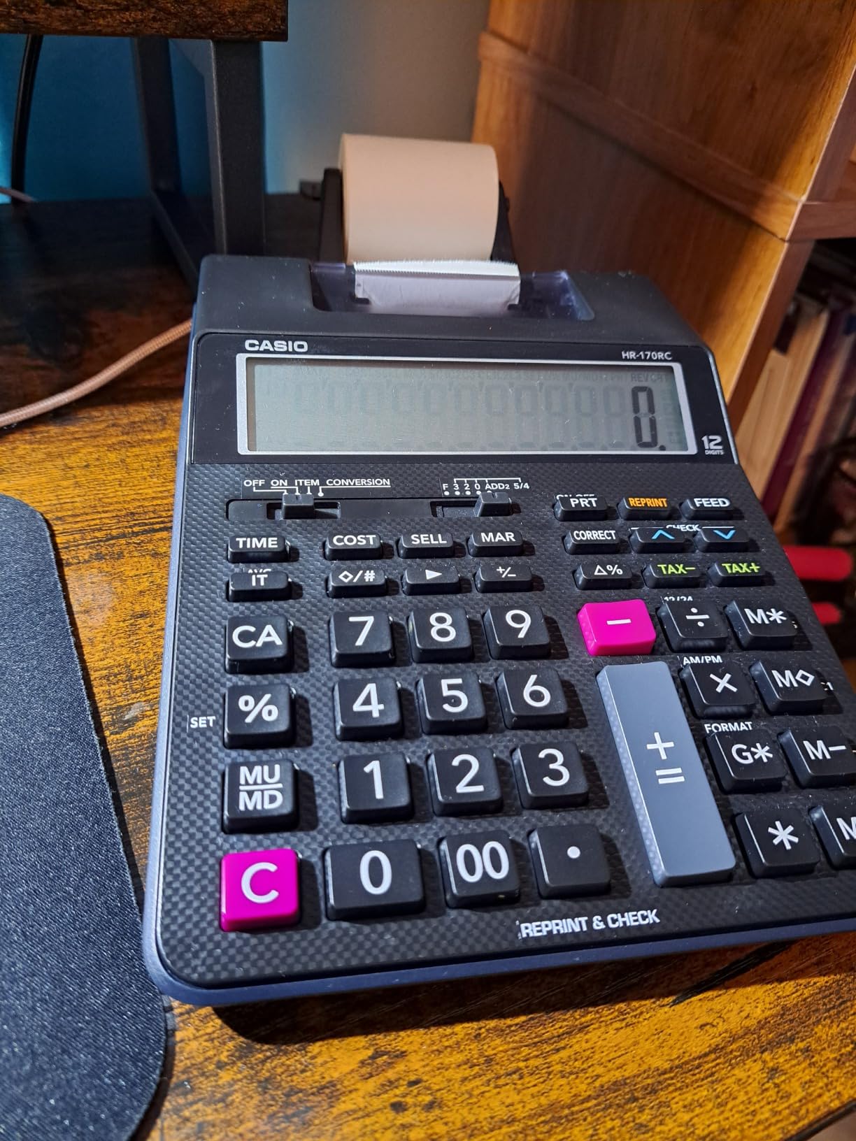 Casio HR-170RC Plus Mini Desktop Printing Calculator, Assorted customer photo 2
