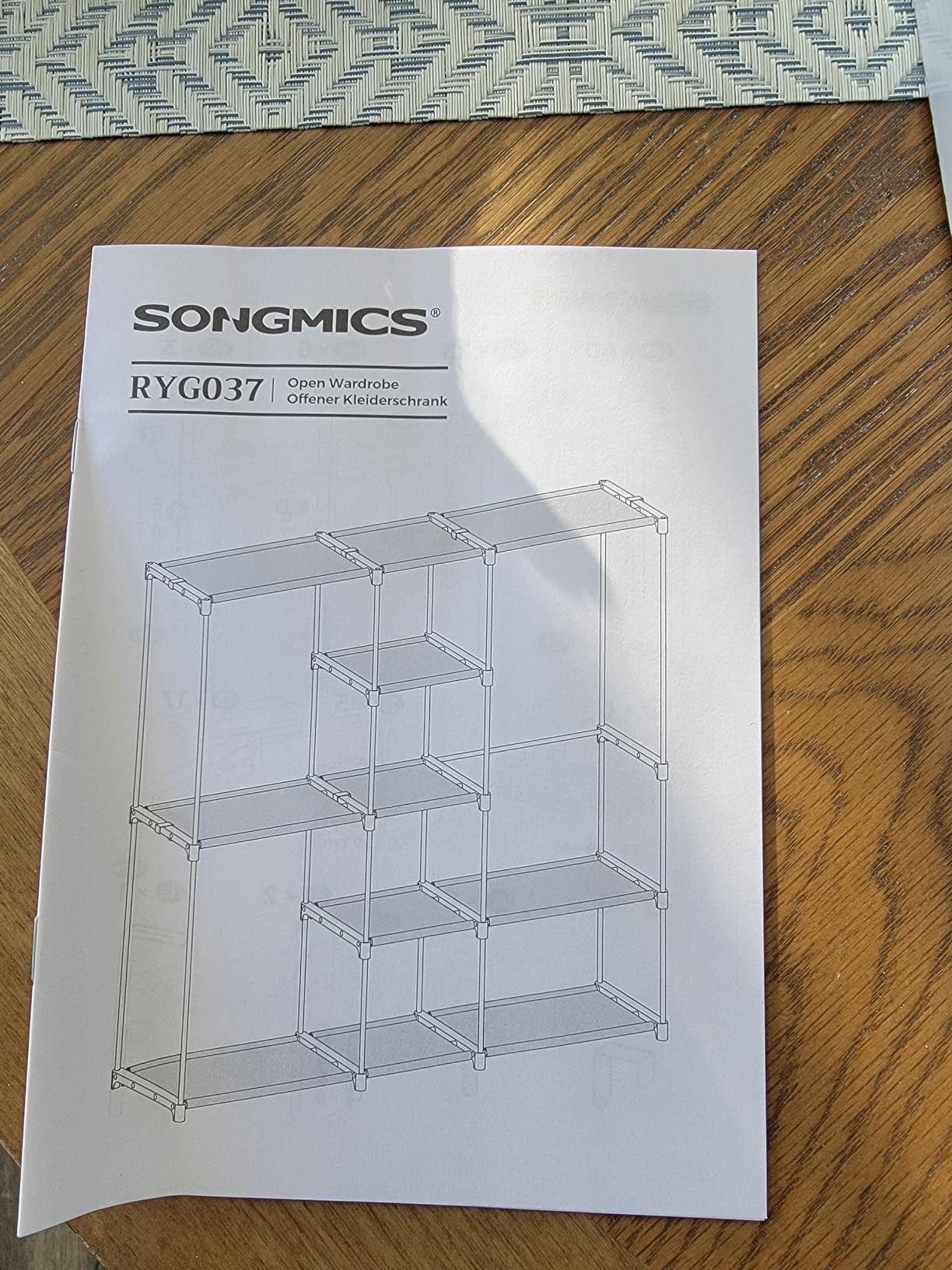 SONGMICS Portable Closet, Freestanding Closet Organizer, Clothes Rack customer photo 2