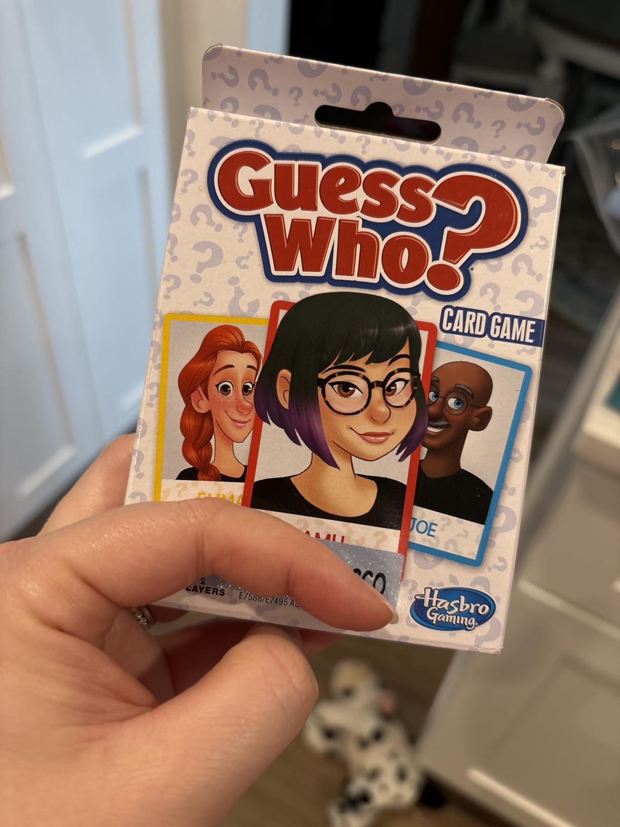 Hasbro Gaming Guess Who? Card Game for Kids, 2 Player Guessing Game, Fun Summer Activities, Vacation Travel Essentials, Ages 5+ customer photo 1