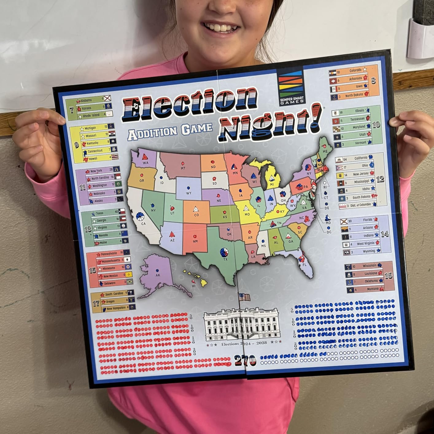 Semper Smart Games Election Night! A Super Fun Board Game to Learn Math, Geography, and Civics with Dice customer photo 1