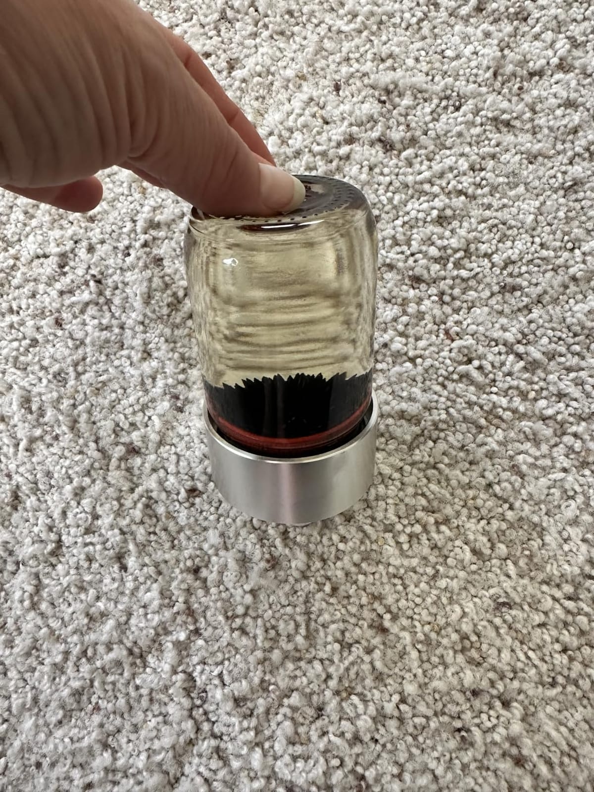 Spike Blue Colored Ferrofluid in a Bottle Magnetic Liquid Sculpture Educational Display Executive Desk Display with 7ml of Lab Quality Ferrofluid customer photo 1