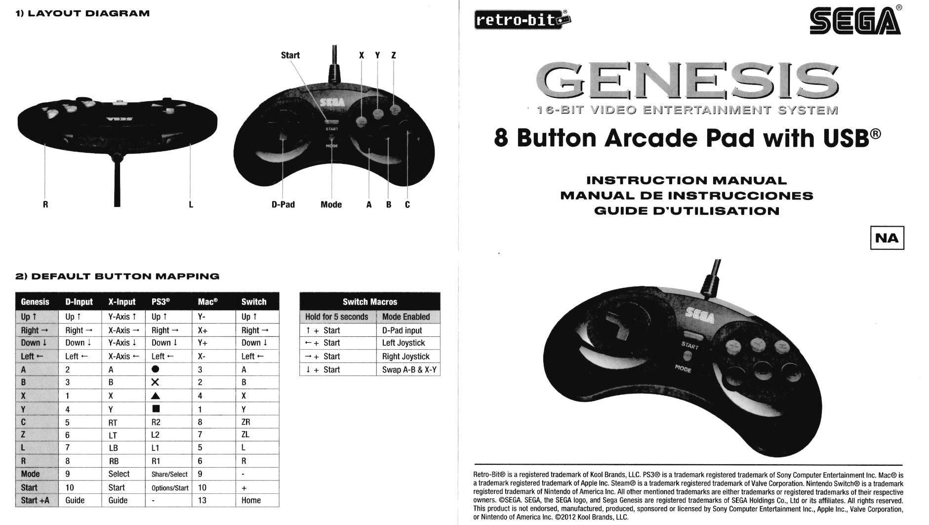Retro-Bit SEGA Genesis 8-Button USB Wired Controller - (Black) customer photo 2