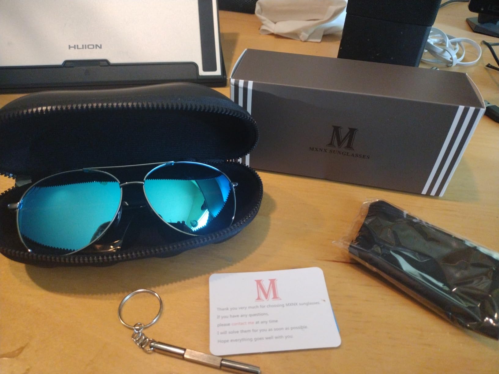 mxnx Aviator Sunglasses for Men Polarized Women Mens Outdoor Sun Glasses customer photo 1