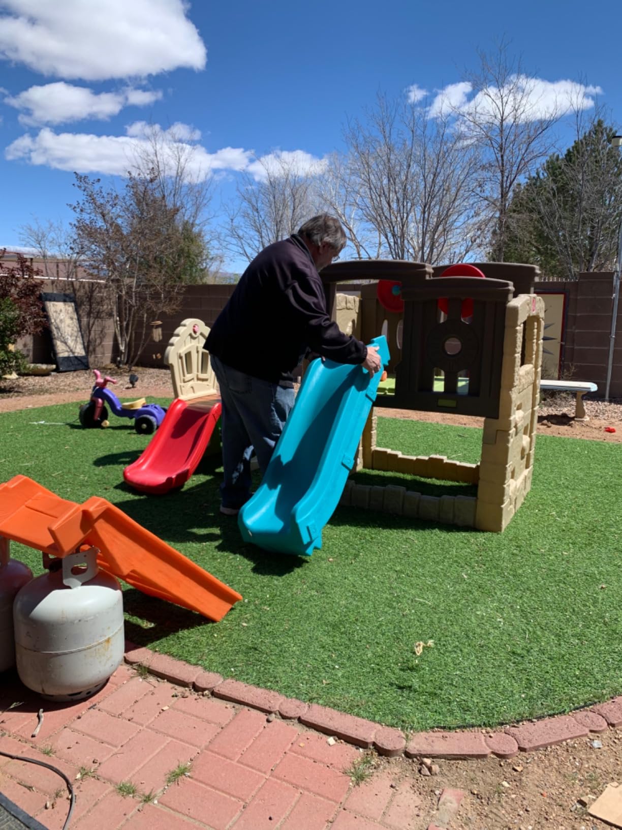 Step2 Woodland Climber II Kids Playset, Ages 2 –6 Years Old, Toddler Slide and Climbing Wall, Outdoor Playground for Backyard, Sturdy Plastic Frame, Easy Set Up customer photo 2