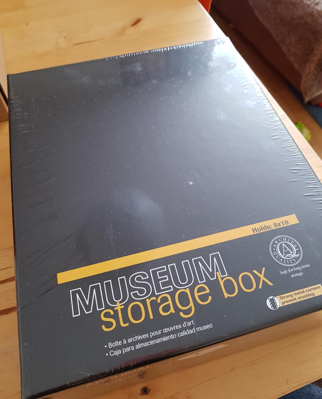 Lineco Drop Front Archival Storage Box, 9.75x12.75x3 in, Black, 2 Pack customer photo 1