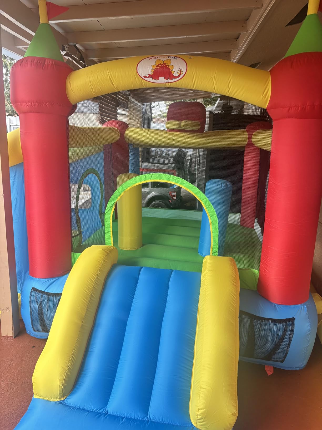 WELLFUNTIME Inflatable Bounce House with Blower customer photo 2