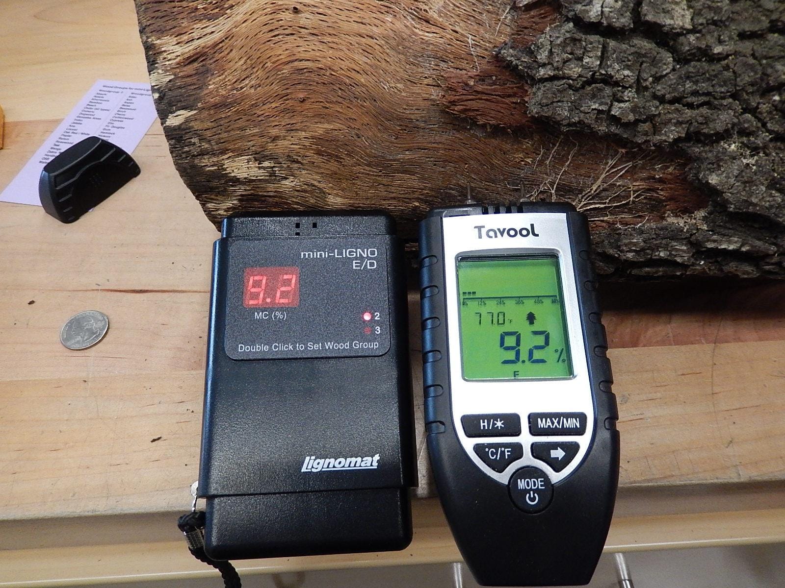 Wood Moisture Meter - Digital Moisture Detector Moisture Tester, Pin-Type Water Leak Detector Damp Tester Dampness Meter for Wood Building Material Firewood Walls Paper Floor (Sliver) customer photo 2