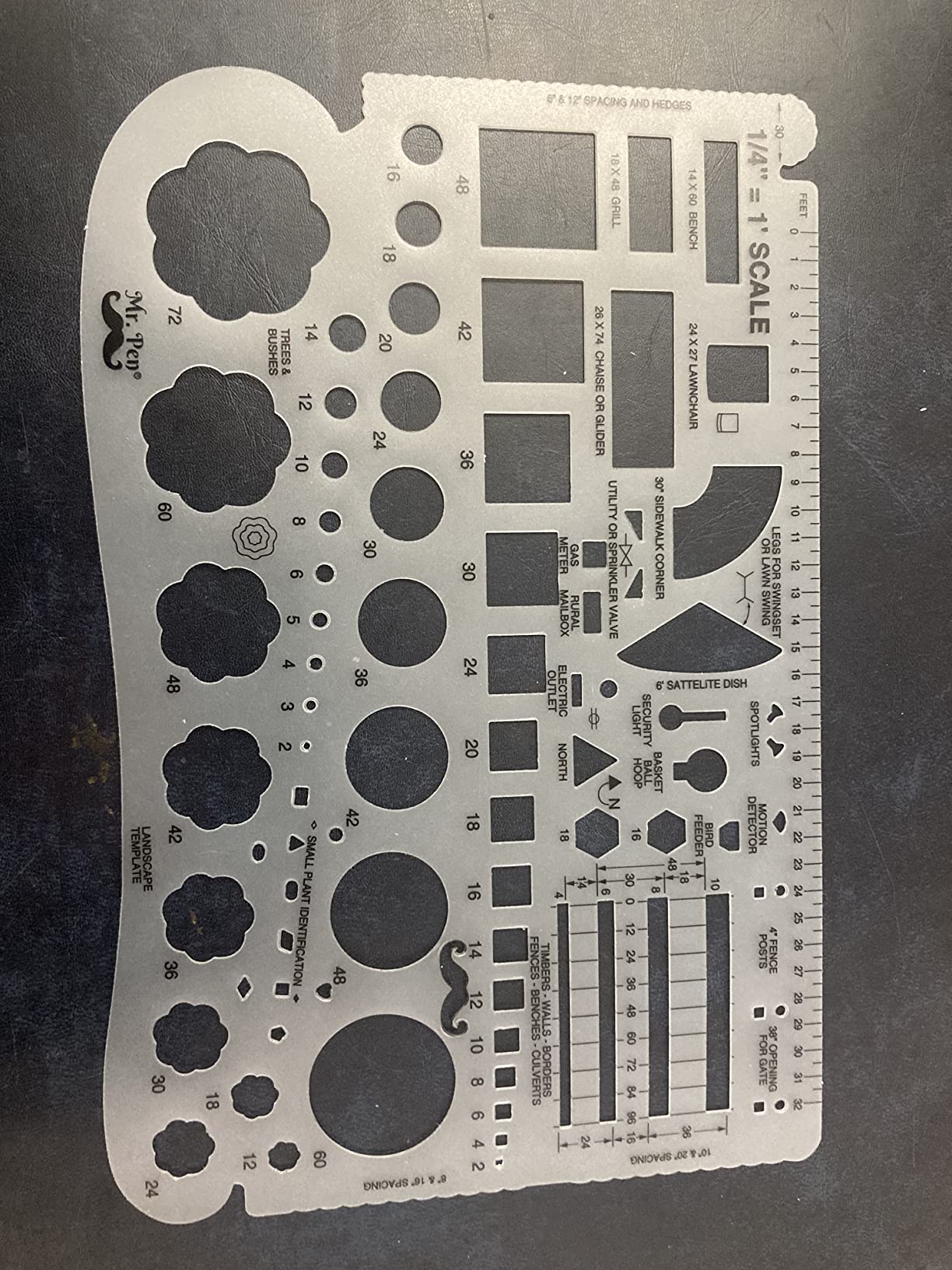 Mr. Pen- Landscape Templates, Architectural Templates, Drafting Tools | Landscaping Tools, Landscape Design Template, Drafting Ruler Shapes, Drawing Stencils customer photo 2