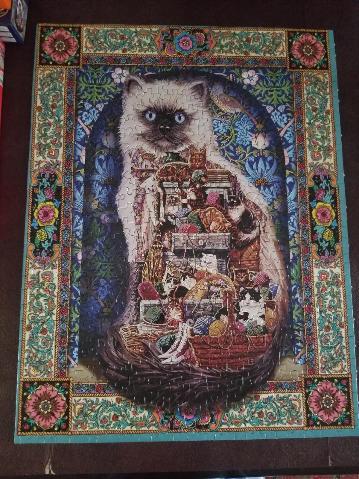 Springbok Cats Galore 500 Piece Jigsaw Puzzle for Adults | Cat collage puzzle with Unique Cut Pieces, Made in USA, Eco-Friendly Materials featuring playful feline artwork customer photo 2