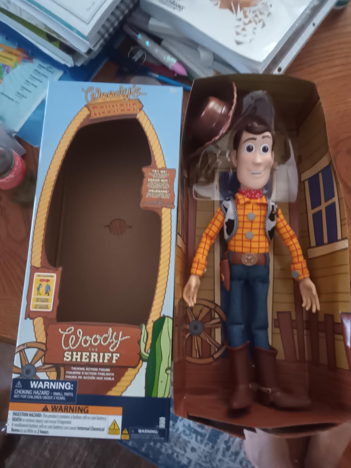 Disney Store Official Sheriff Woody Talking Action Figure from Toy Story, Features Sounds and Phrases from the Movies, Interacts with Other Figures and Toys customer photo 2