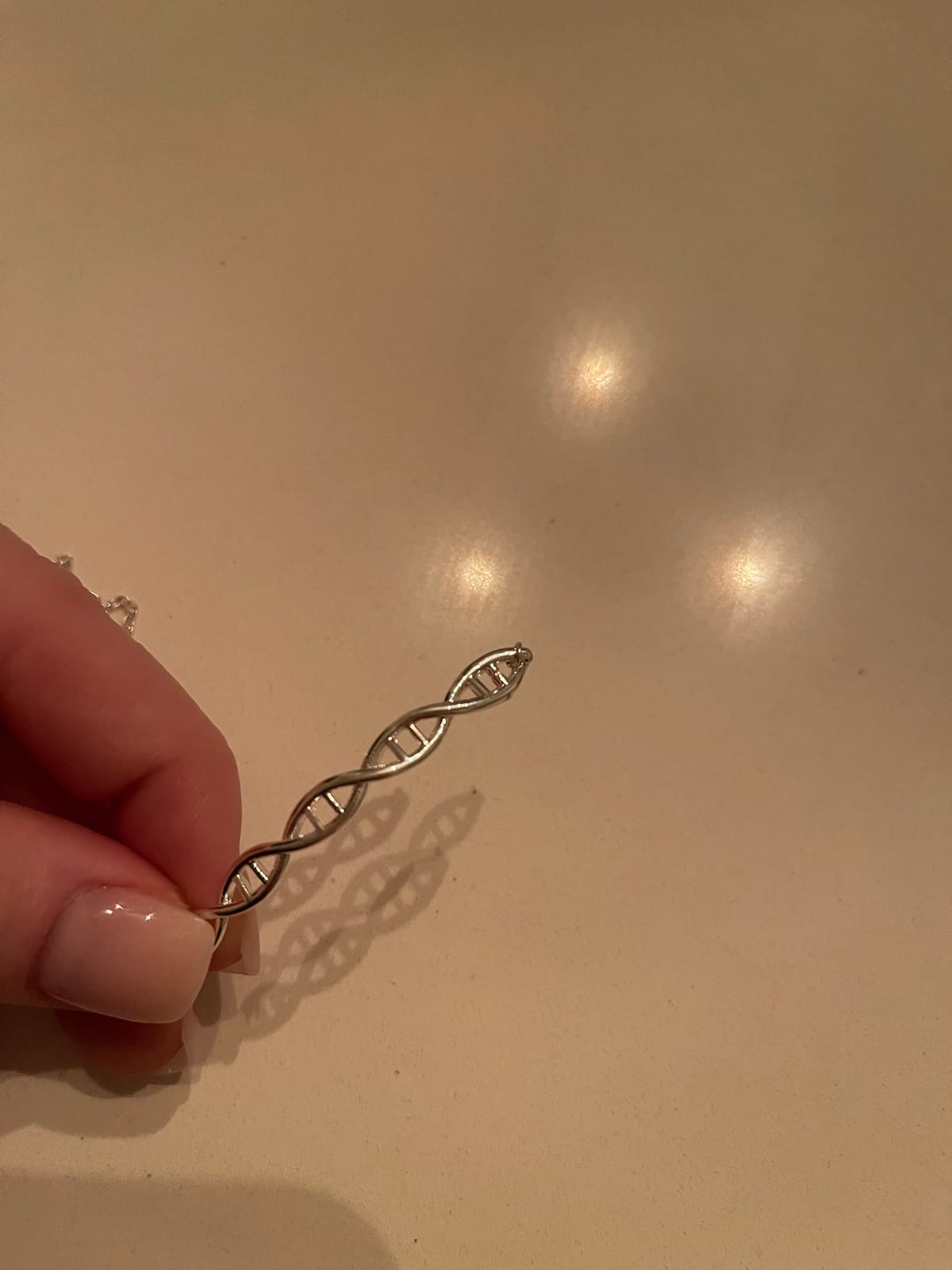 AKTAP DNA Earrings Science Flask Jewelry - Double Helix Necklace, Chemistry Biology Gifts, Lab Tech Charm Y Necklace customer photo 2