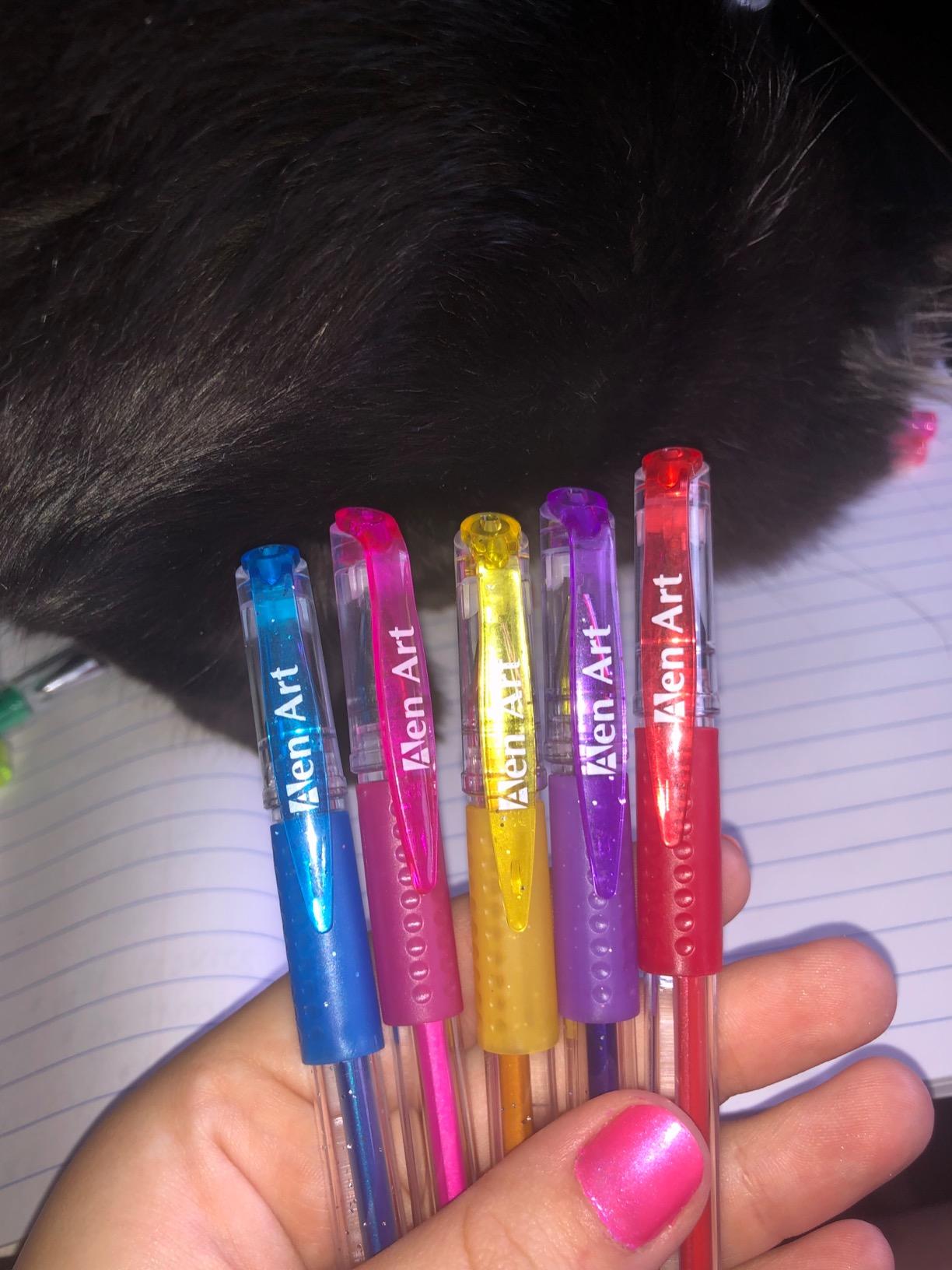 Gel Pens for Adult Coloring Books, 30 Colors Fine Point Gel Marker Pens customer photo 2
