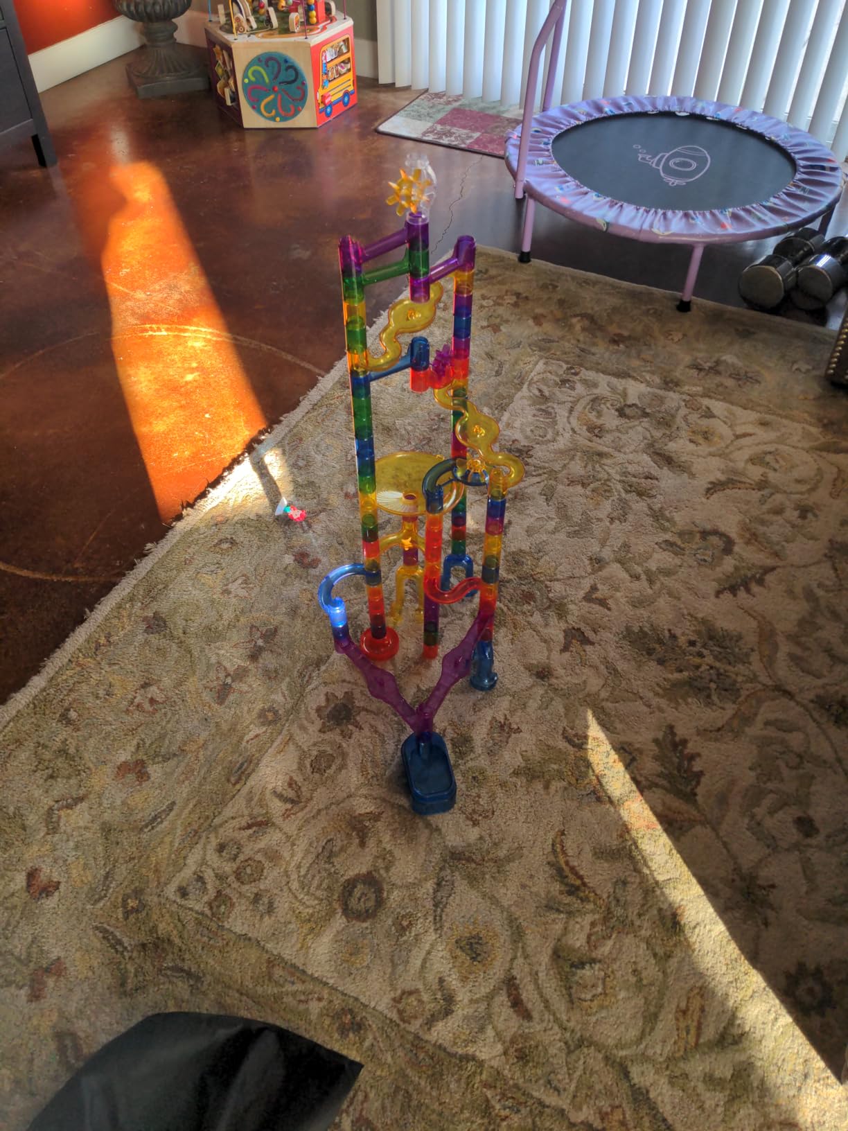 National Geographic Glow-in-the-Dark Marble Run for Kids Ages 8-12 | 15 Glow-in-the-Dark Glass Marbles, Storage Bag, Construction Toy, STEM Building Project, Birthday Gift customer photo 2
