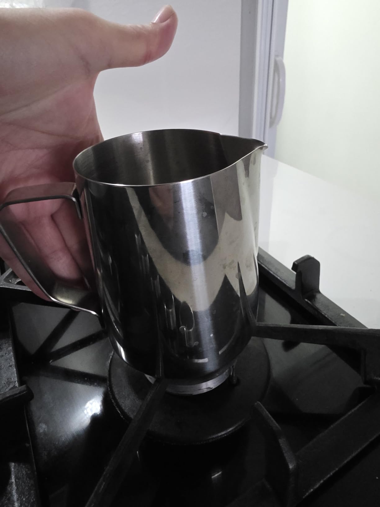 20oz Milk Frothing Pitcher, Stainless Steel Espresso Steamer Frother Cup customer photo 1
