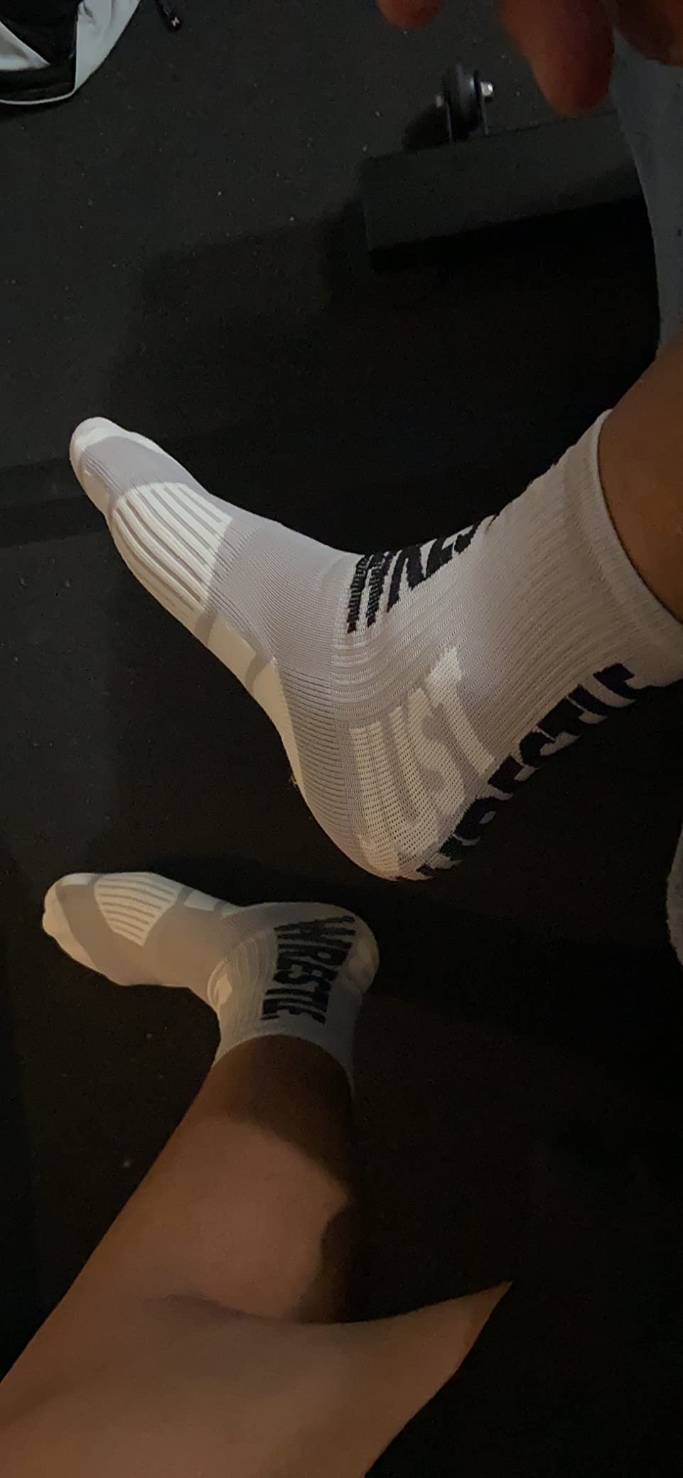ChalkTalkSPORTS Wrestling Socks - Cushioned Mid-Calf Crew - Just Wrestle customer photo 2