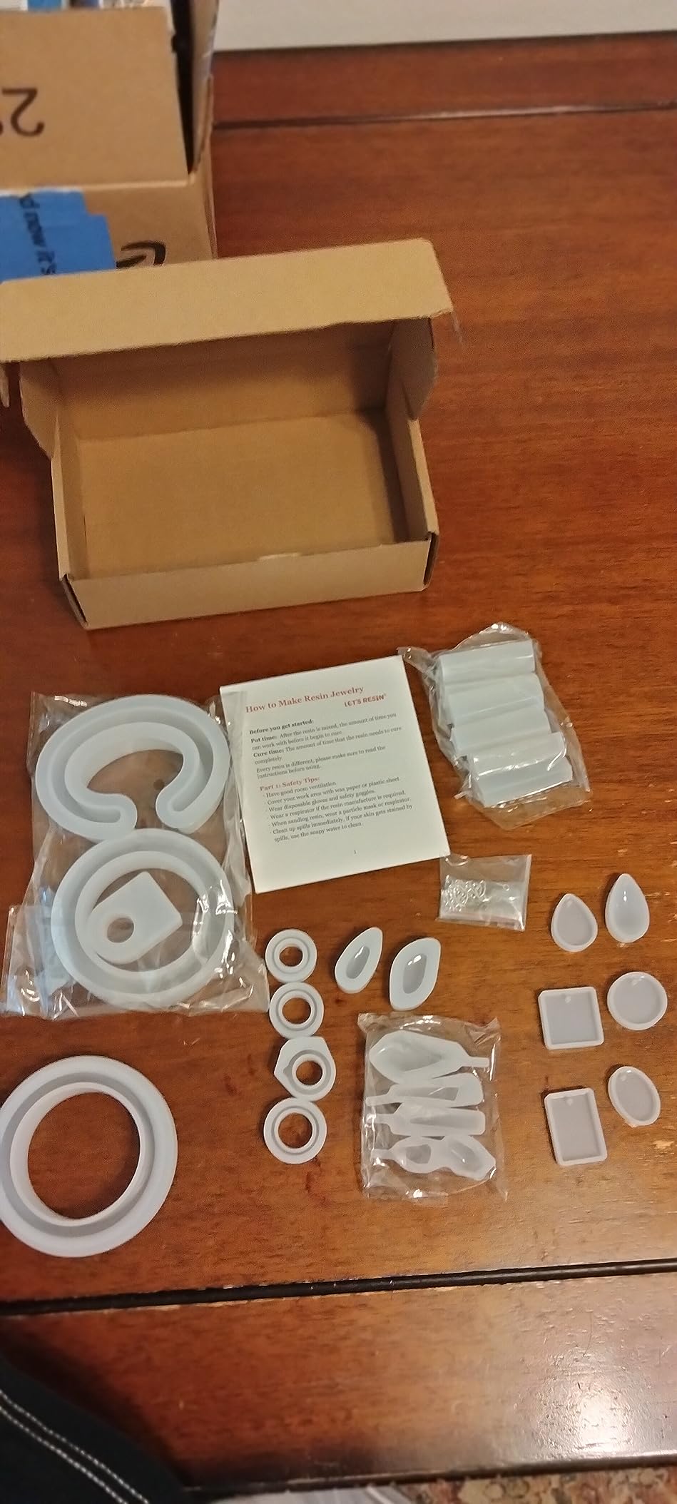 LET'S RESIN 30pcs Resin Jewelry Molds - Jewelry Molds for UV Resin, Silicone Molds Kit with Bracelet, Pendant, Ring for Epoxy Casting customer photo 1