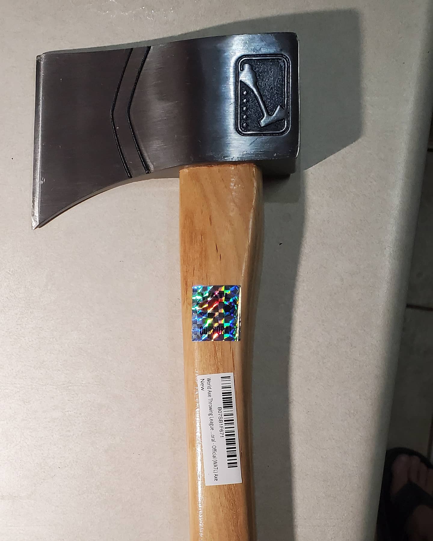 The Corporal (2nd Generation): World Axe Throwing League Premium Competition Throwing Axe with Throwing Hatchet Nylon Sheath and Hickory Wooden Handle (Patent Pending) customer photo 2