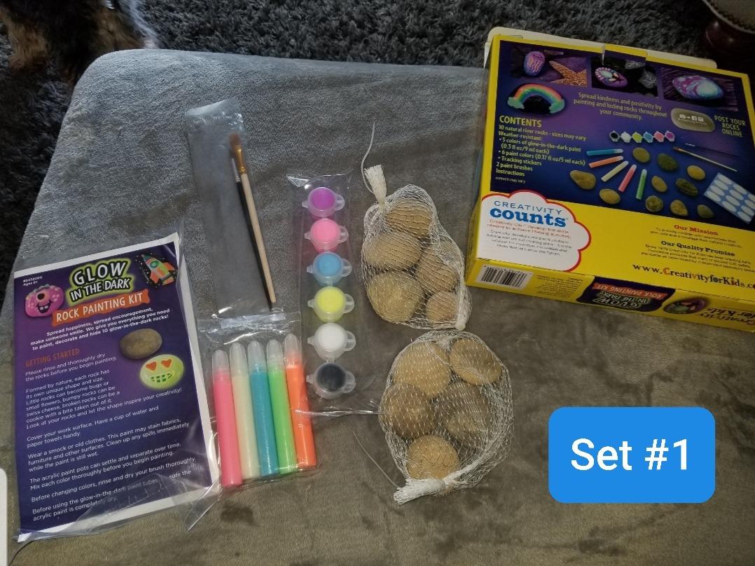 Creativity for Kids Rock Painting Kit - Glow in the Dark Rock Kit: Crafts for Kids, Painting Rocks Arts and Crafts, Kids Gift (Ages 6+) customer photo 2