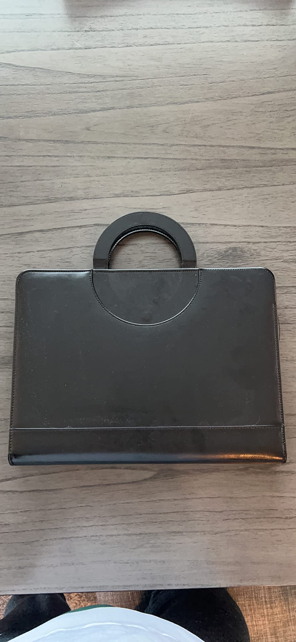 Darolin Leather Portfolio with Handle - Business Clipboard Folio, Rosegold customer photo 2