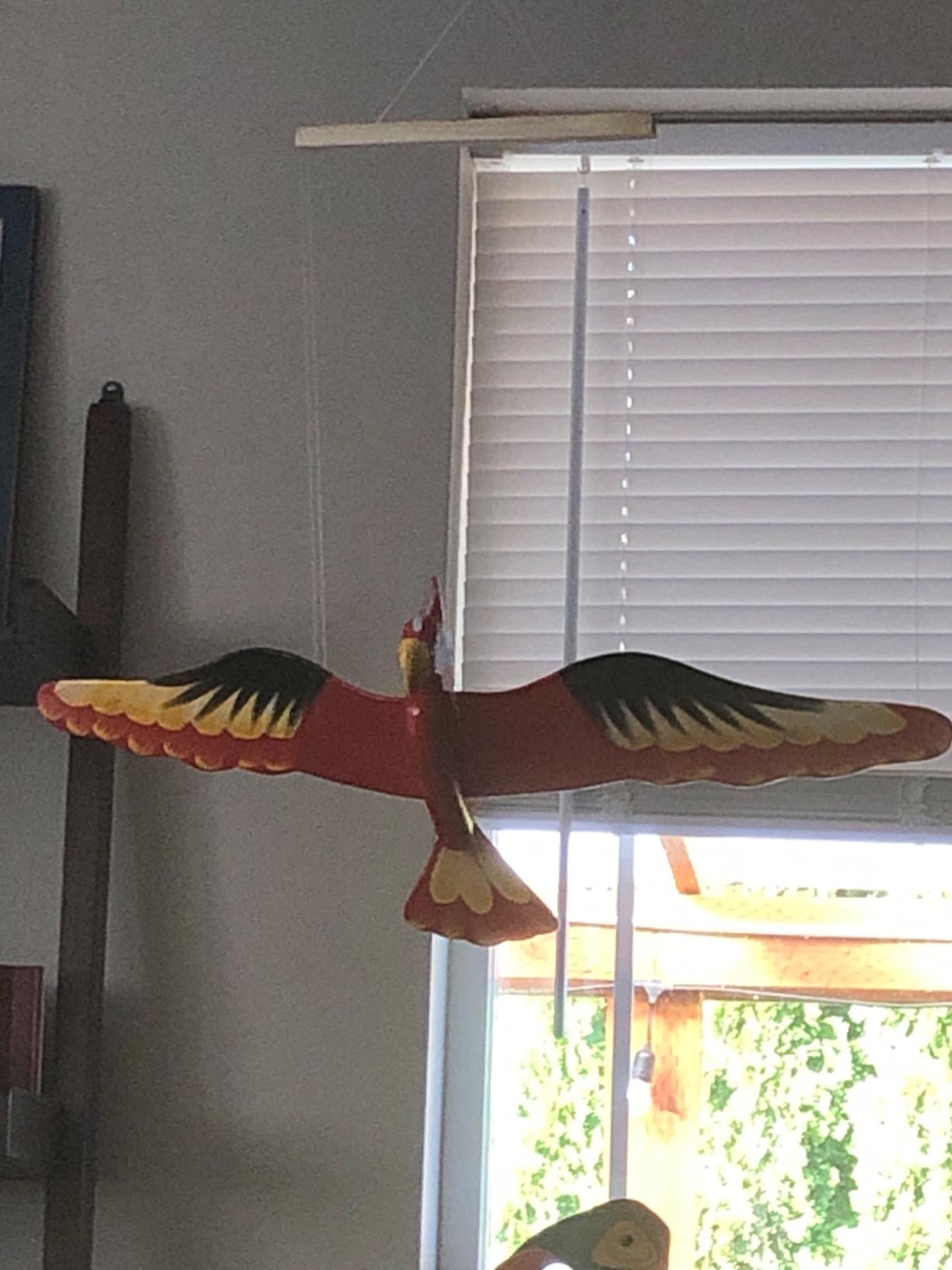 WitnyStore Wooden Bird Mobile 24