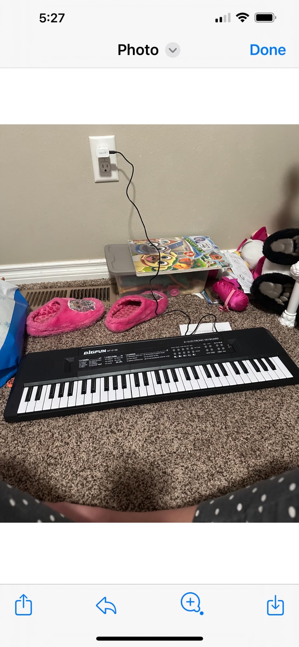 Electronic Keyboard 61 Keys, Piano for Kids with Microphone for Beginners customer photo 2