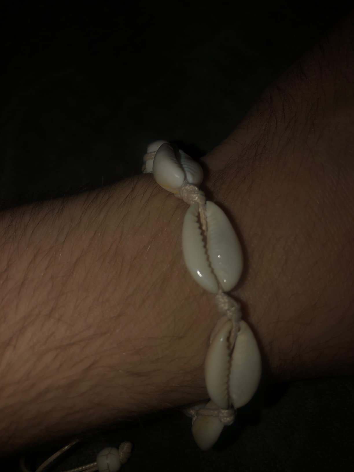 4 Pack Adjustable Shell Bracelets Anklets Set Natural Cowrie Shell customer photo 1