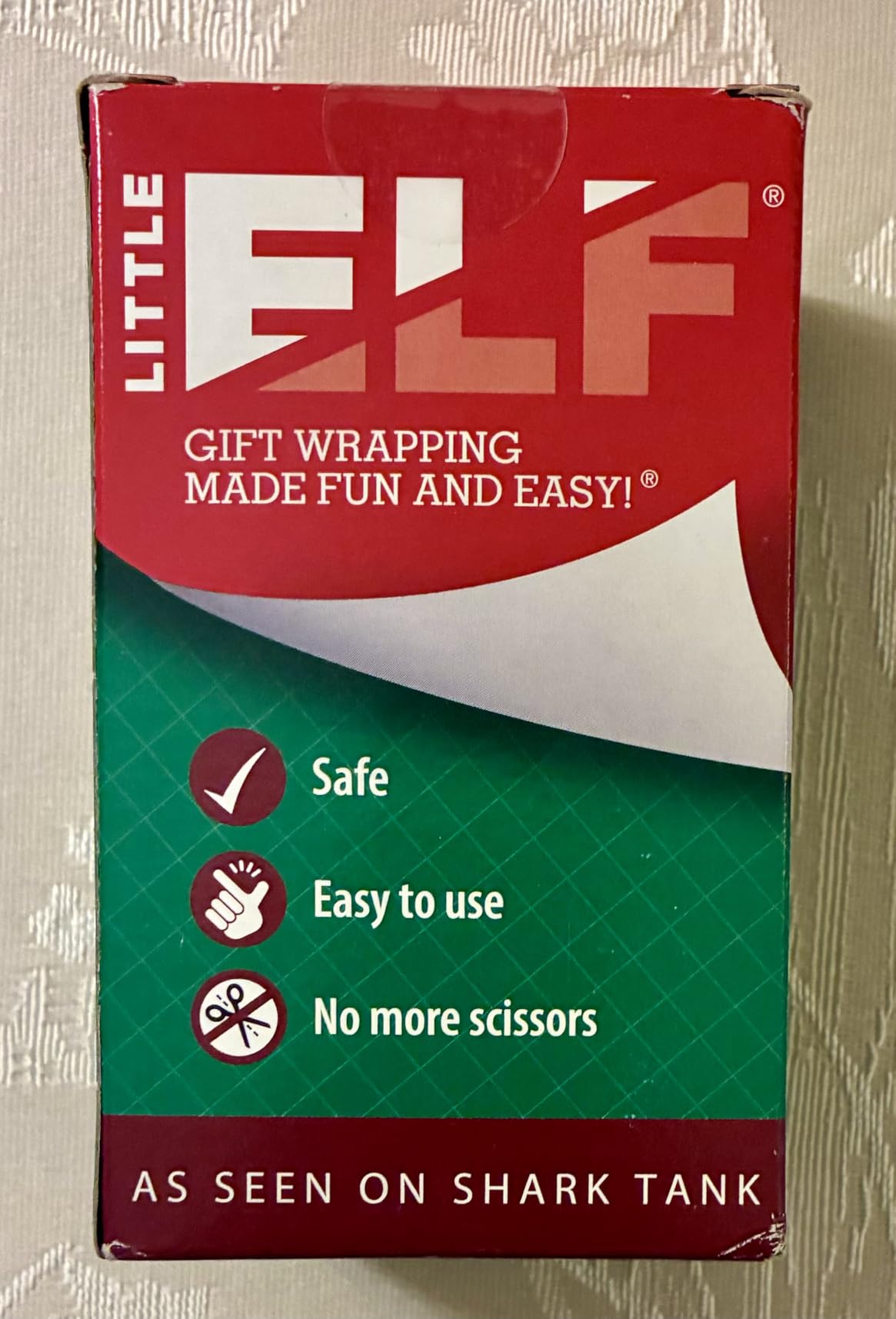 Little ELF Wrapping Paper Cutter (2-Pack) | As seen on Shark Tank | Made in USA | Green | Holiday Gift Wrap Paper Roll Holder and Cutter customer photo 1