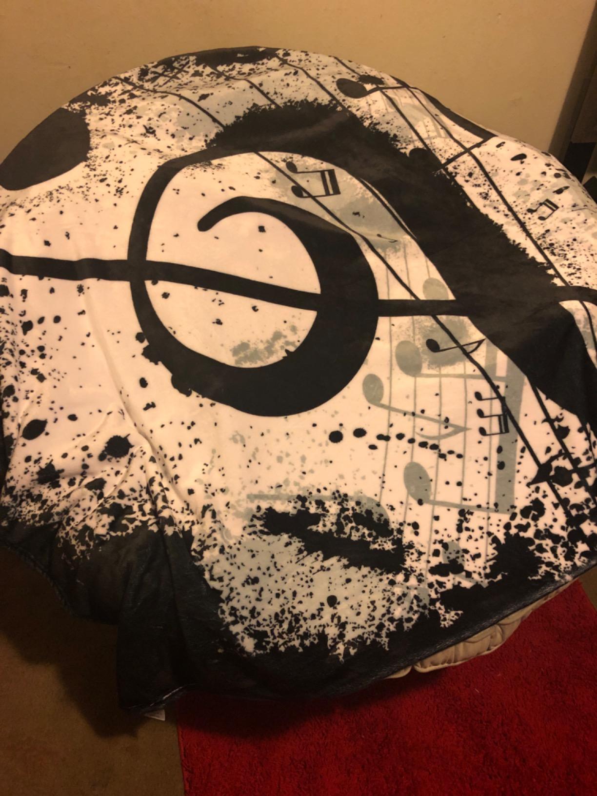 Jekeno Music Gifts Blanket Music Note Blanket customer photo 1