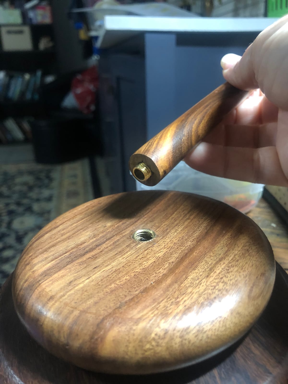 Knit Picks Spinning Wooden Yarn Spindle - Solid Acacia customer photo 1