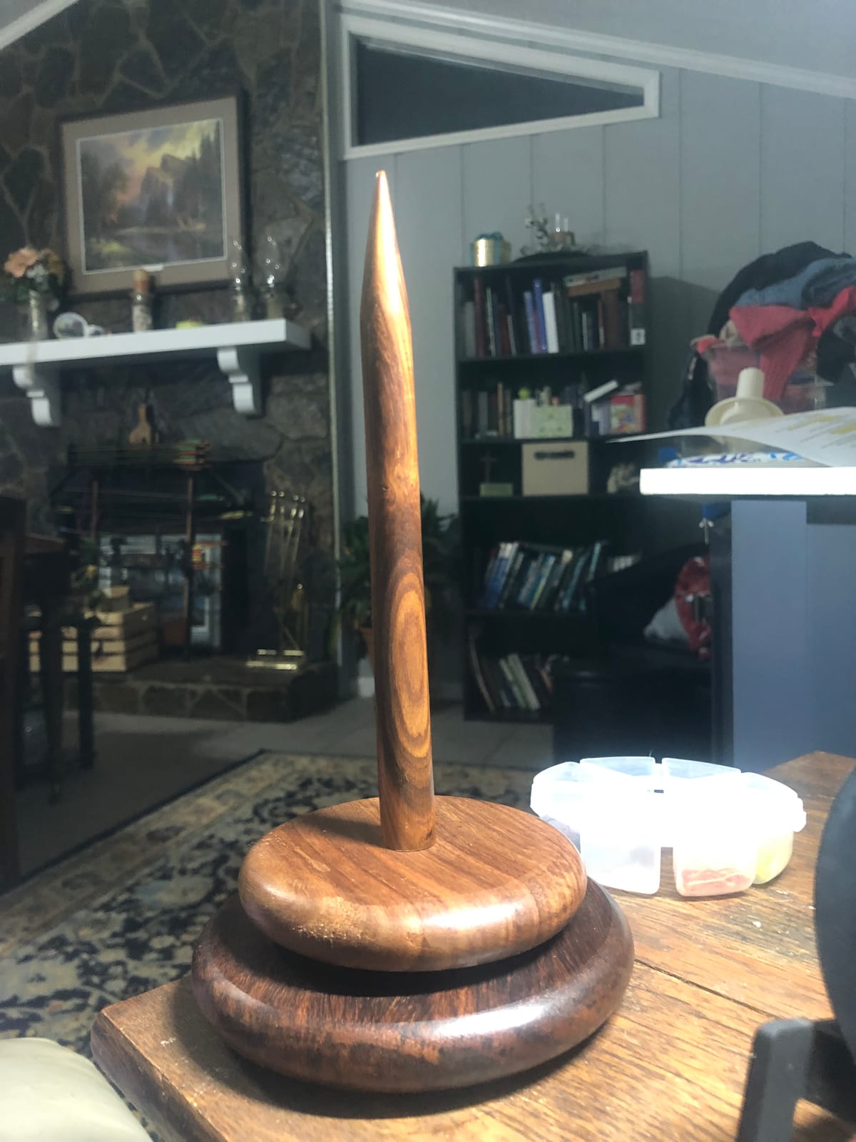 Knit Picks Spinning Wooden Yarn Spindle - Solid Acacia customer photo 2