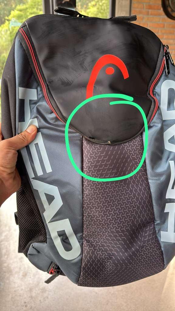HEAD Tour Team Tennis Backpack 2 Racquet Carrying Bag w/Padded Shoulder Straps & Shoe Compartment - Black/Grey. customer photo 1
