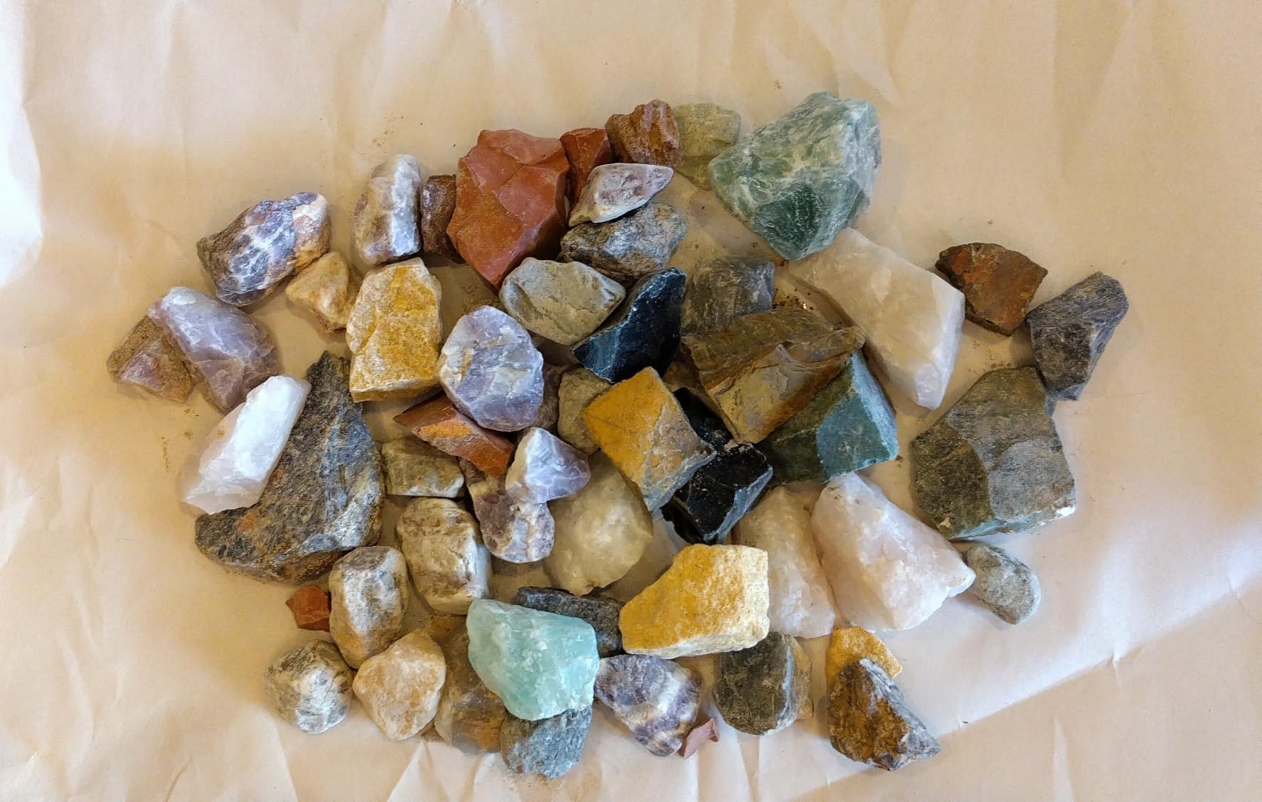 3 lbs Bulk Rough Madagascar Stones Mix Large 1