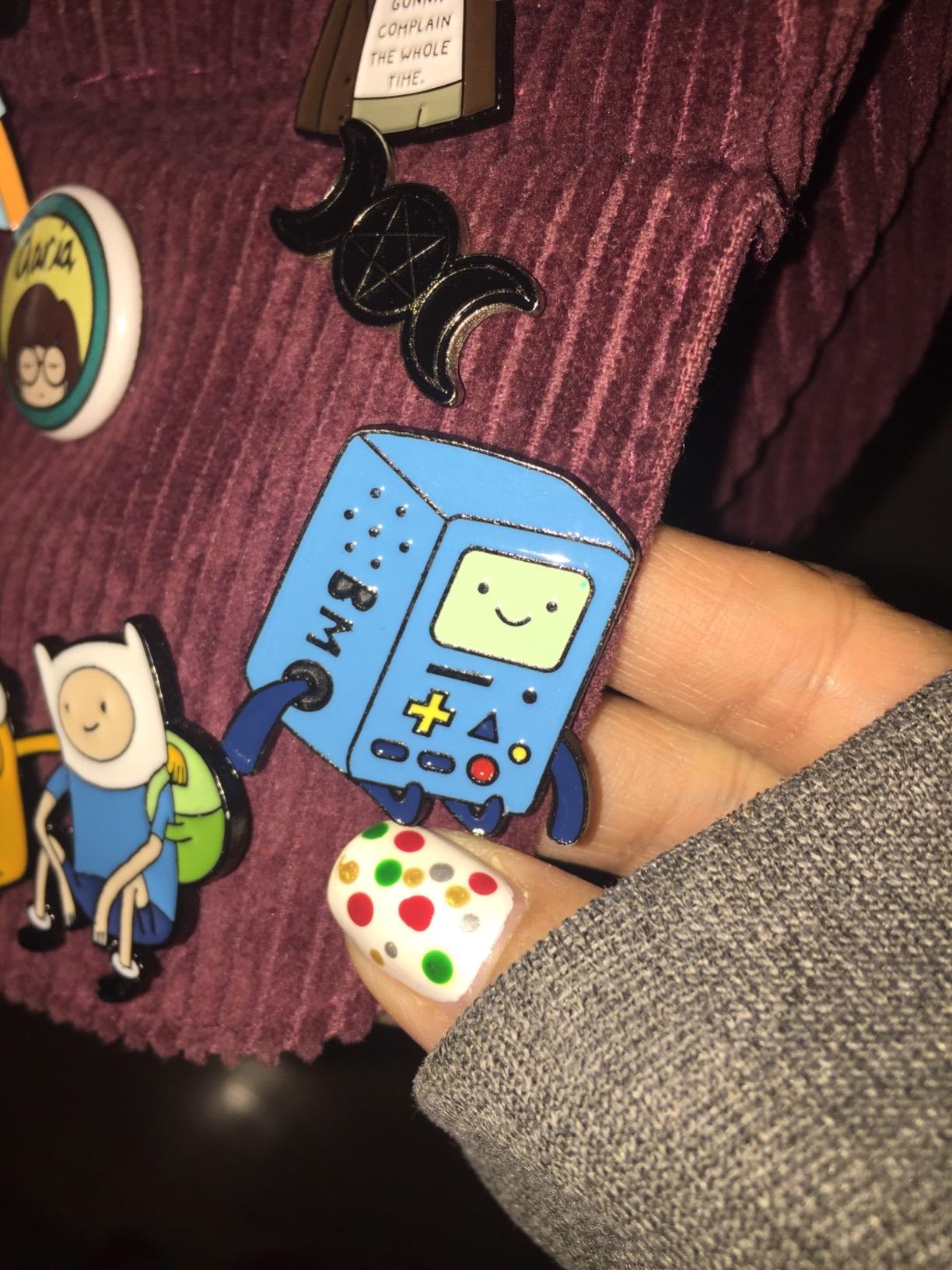 In Box Cartoon Adventure Time Figure Pins & Brooches Finn and Jake The Dog Enamel Badge Kids Gift Jewelry customer photo 1