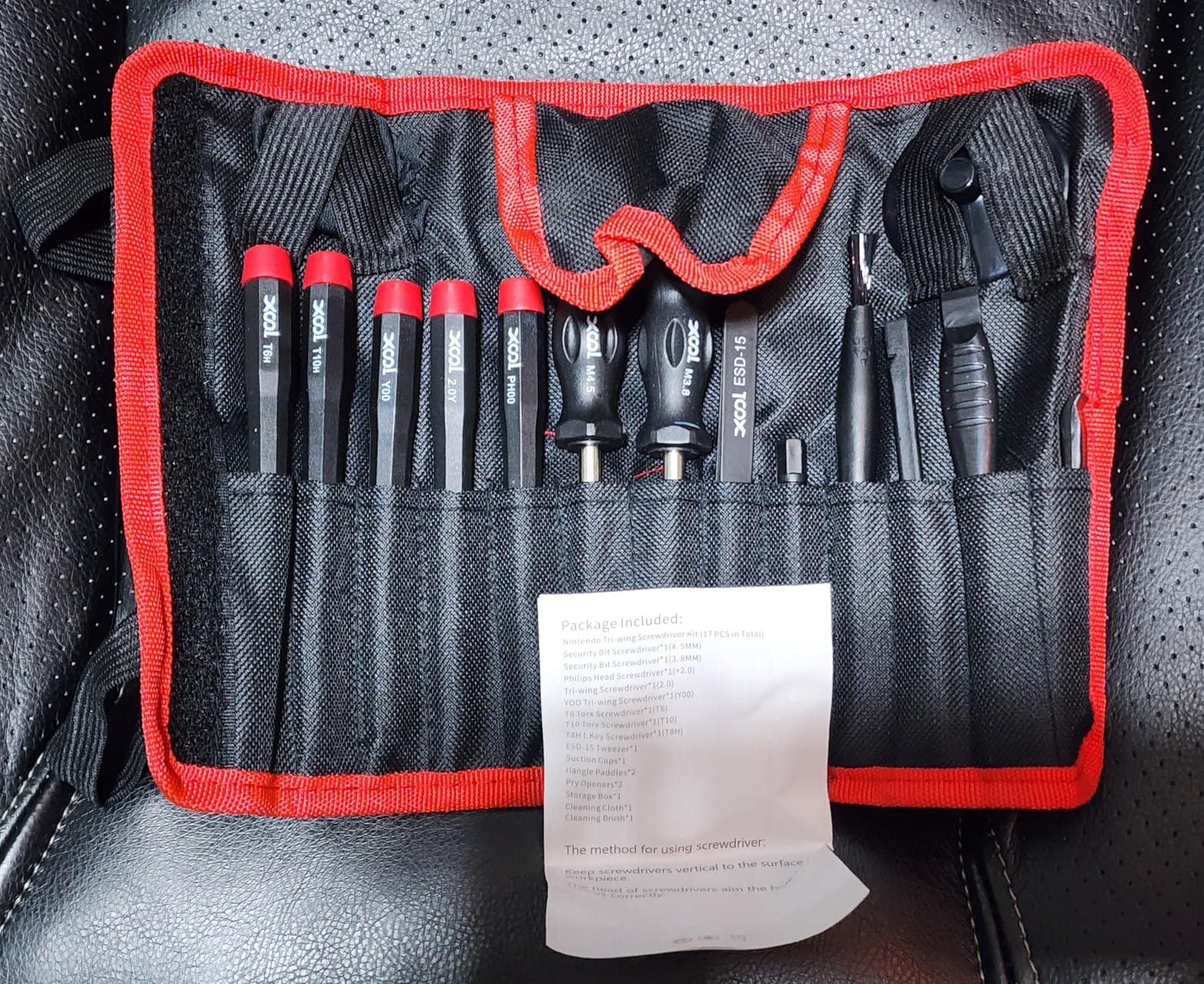 XOOL 17-in-1 Gamebit & Tri-Wing Screwdriver Repair Tool Kit, Compatible with Nintendo Switch & Joy-Con, Game Boy, NES SNES, Wii DS GBA, 3.8mm & 4.5mm Gamebit, for Xbox & PlayStation Consoles customer photo 2