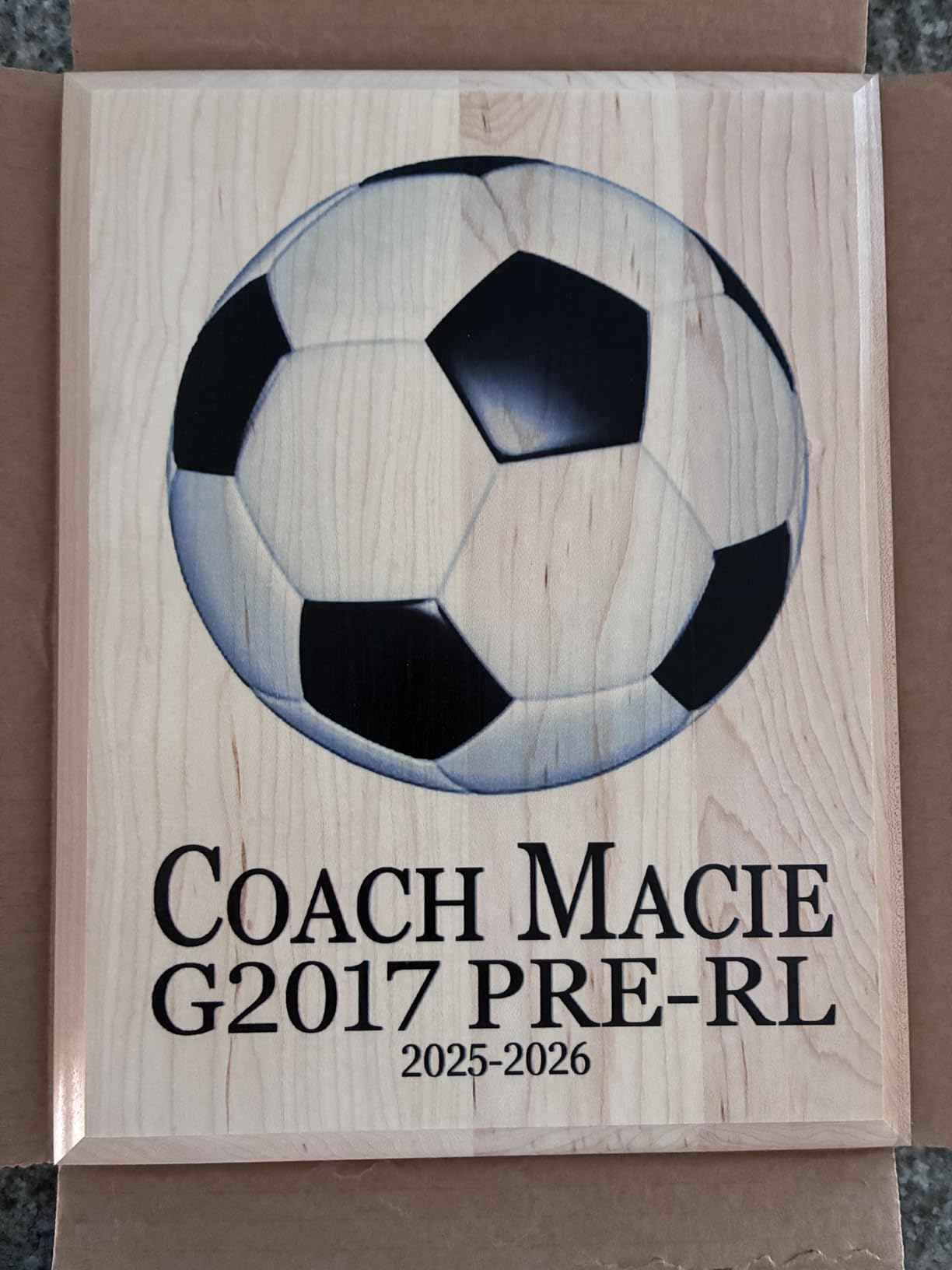 Basketball Coach Gift Plaque - Coaches Recognition Award Trophy - SIGNABLE PERSONALIZED For Team Signatures & Thank You Notes - Solid Wood - 8.5in x 11in x .75in (Basketball Coach) customer photo 2