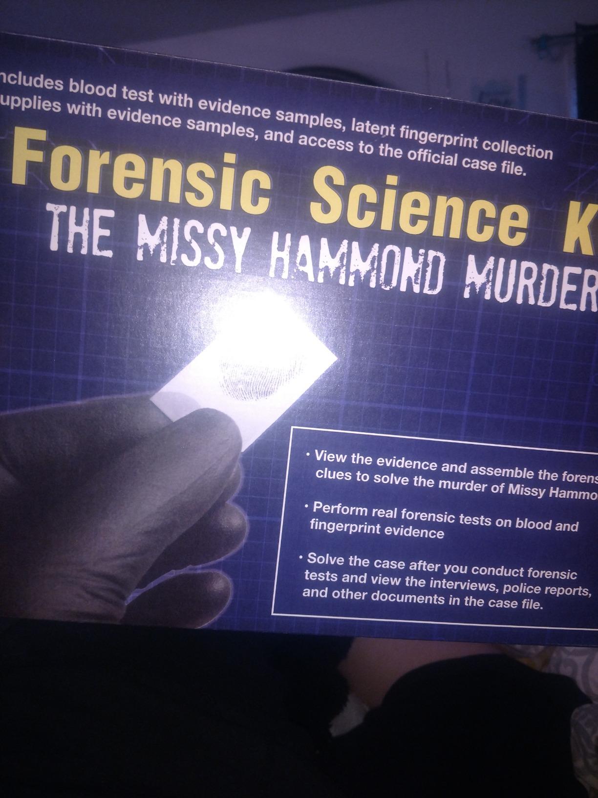 Crime Scene Forensic Science Kit: Solve The Missy Hammond Murder customer photo 2