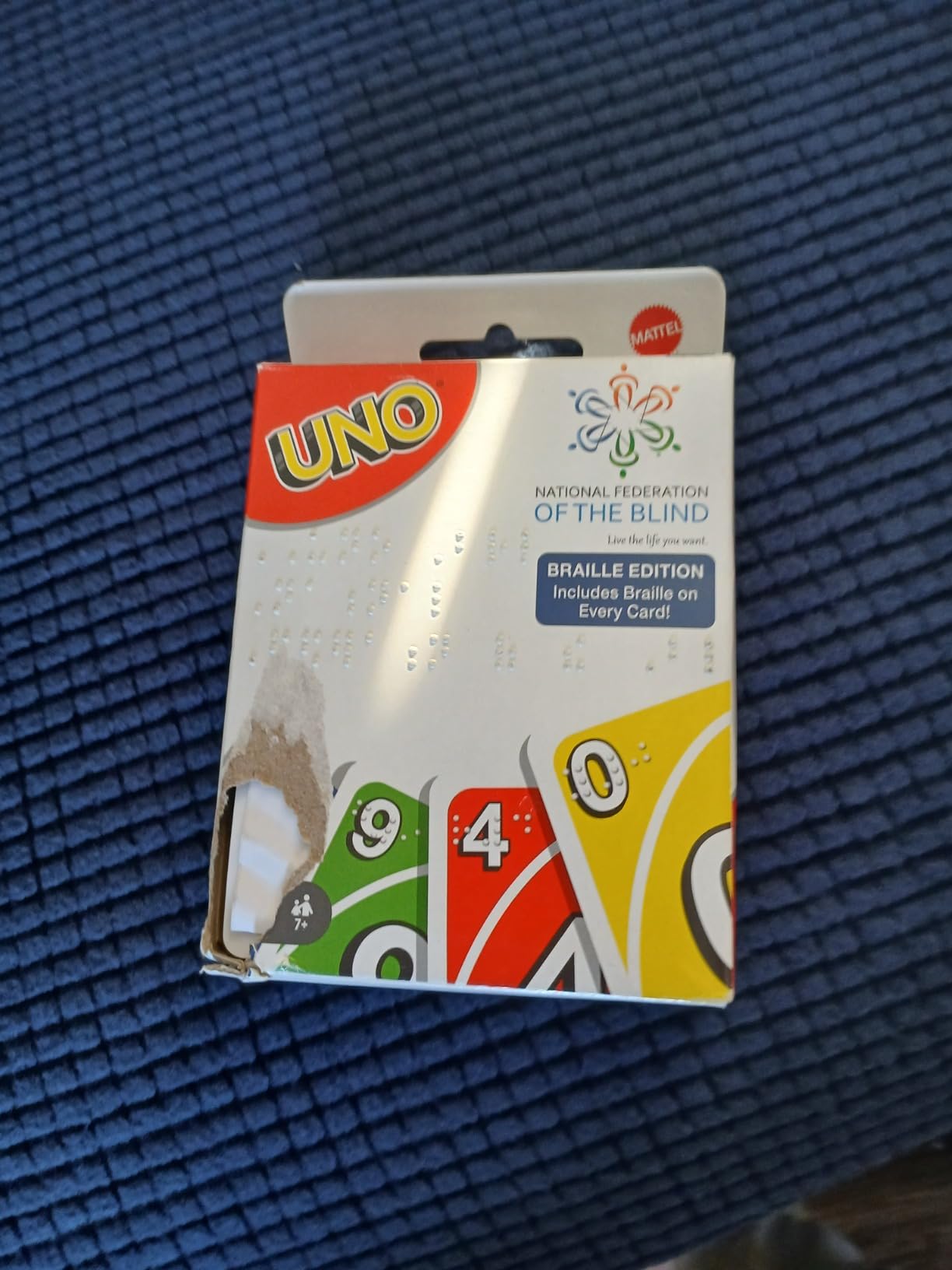Mattel Games UNO Braille Card Game with Cards Specially Designed for Blind & Low-Vision Players for Kids, Adults, Family Nights & Parties customer photo 1