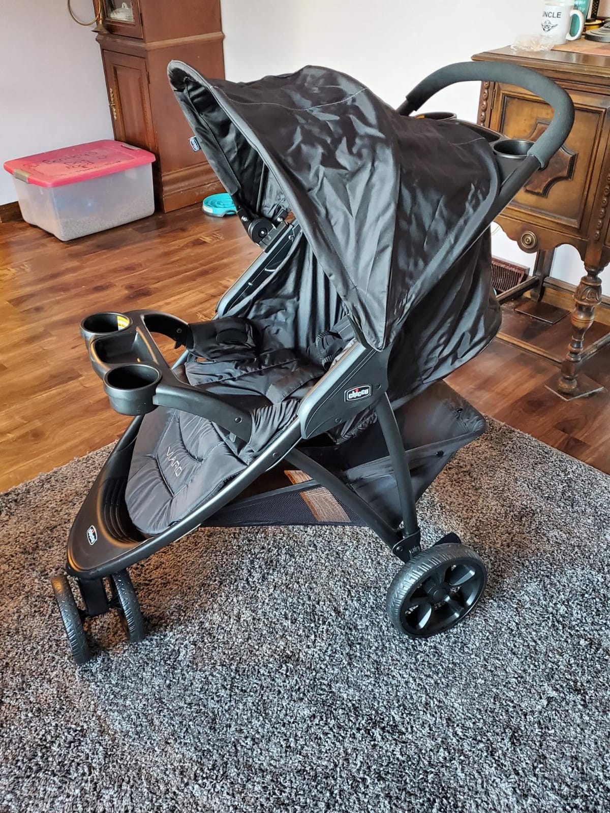 Chicco Viaro Travel System, Viaro Quick-Fold Stroller with KeyFit 30 Infant Car Seat and Base, Black/Black customer photo 2