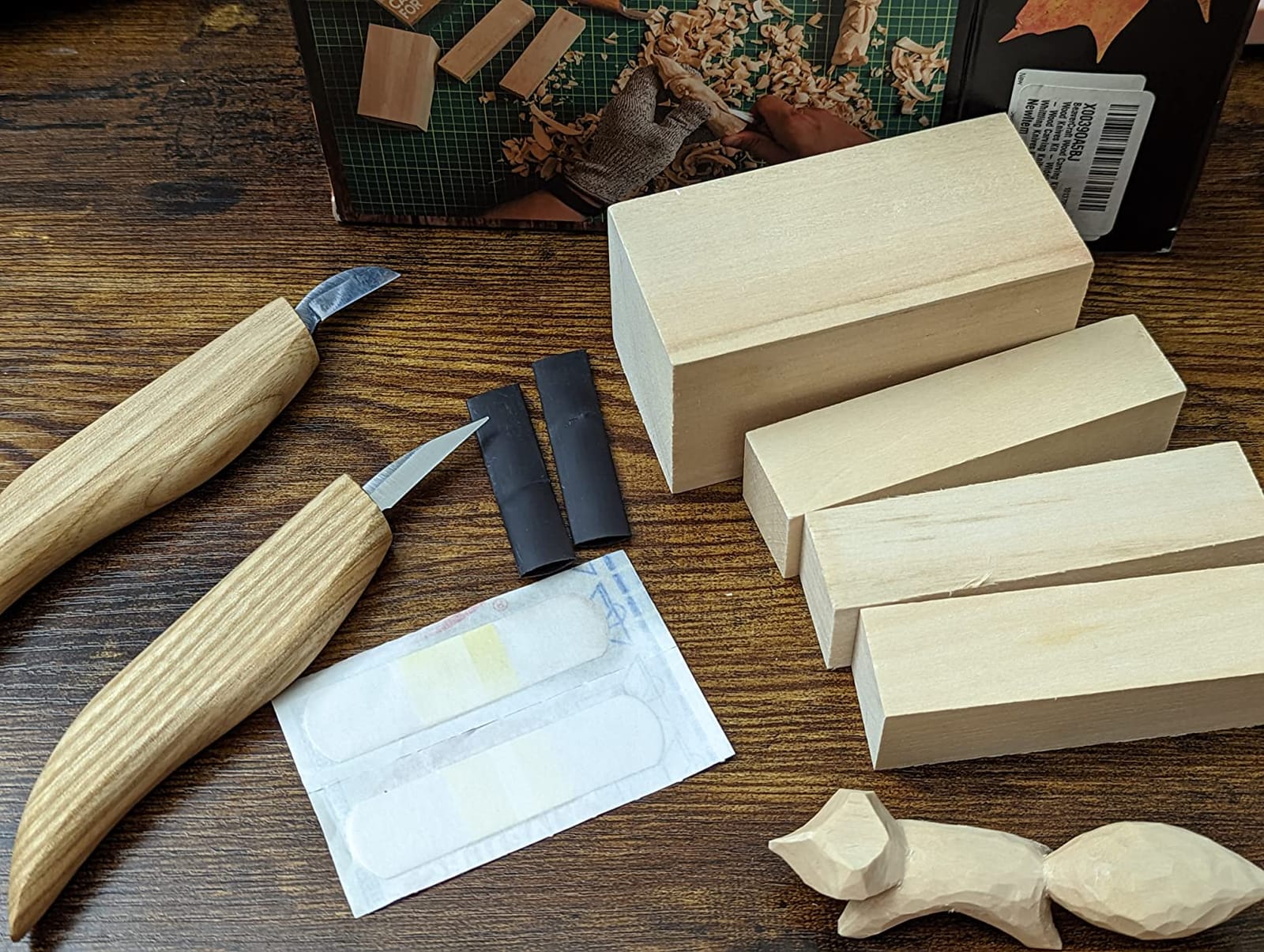 BeaverCraft Wood Carving Kit for Beginners S16 – Whittling Knives Sloyd, Chip Wood Carving Knife, Basswood Blocks for Carvers - Whittling Tools Set customer photo 1
