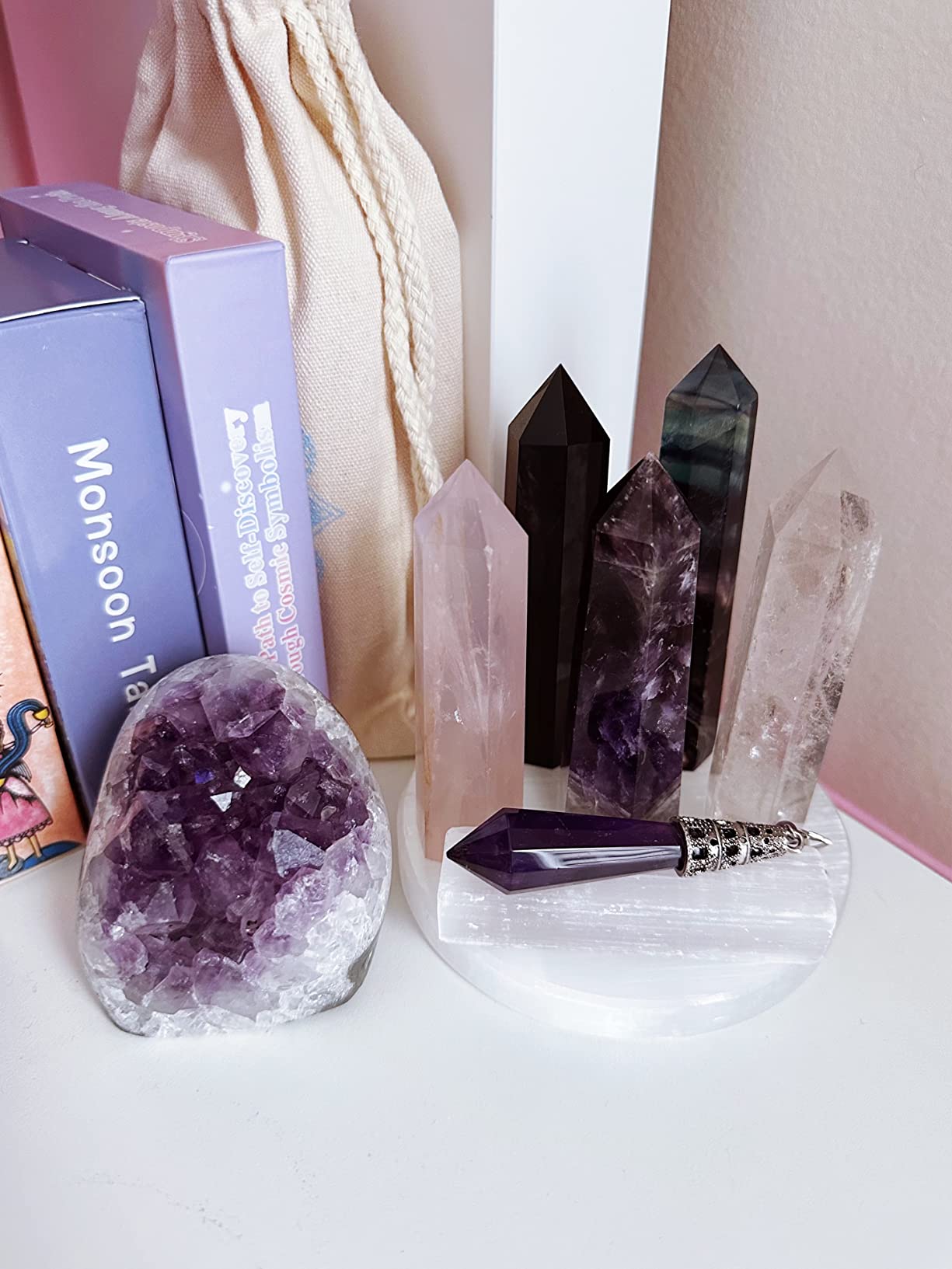 Premium Natural Amethyst Crystals Geode 0.5-0.75 lbs Healing Crystal Stones customer photo 1
