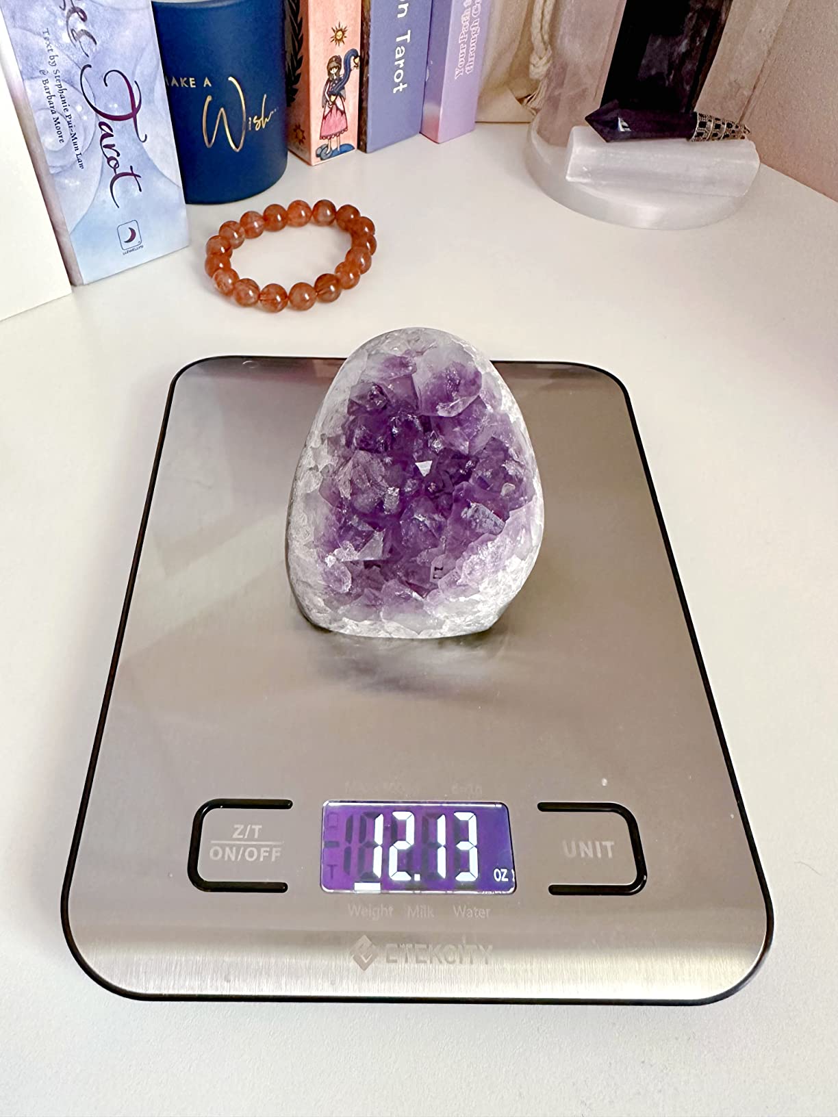 Premium Natural Amethyst Crystals Geode 0.5-0.75 lbs Healing Crystal Stones customer photo 2