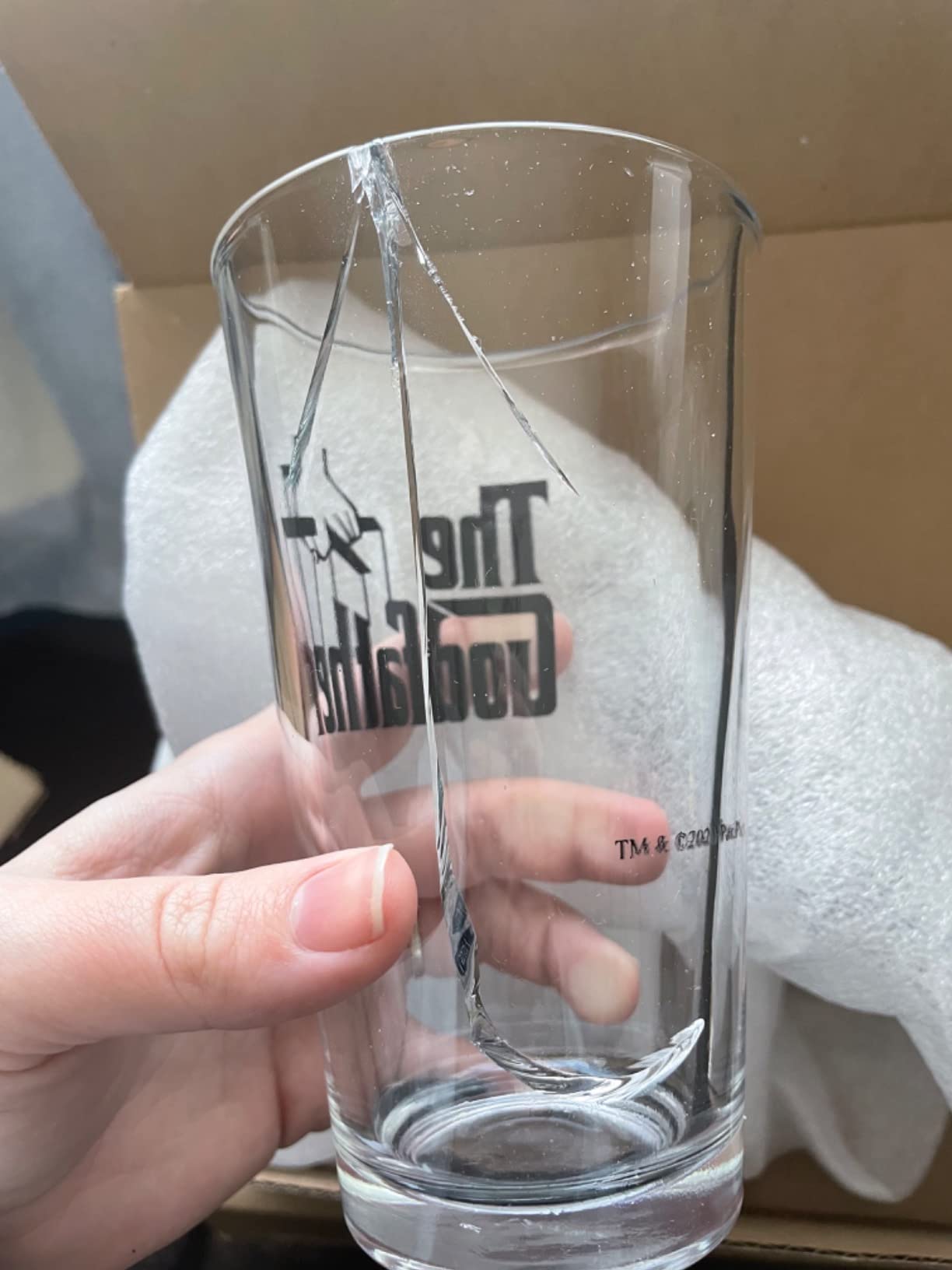 The Godfather & Godmother Printed Pint & Stemless Wine Glass Set - Premium Quality Licensed, Handcrafted Glassware - A Collectible Gift for Godparents, Movie Lovers & Special Occasions customer photo 2